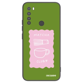 Picasee silikonski črni ovitek za Xiaomi Redmi Note 8 - Matcha club