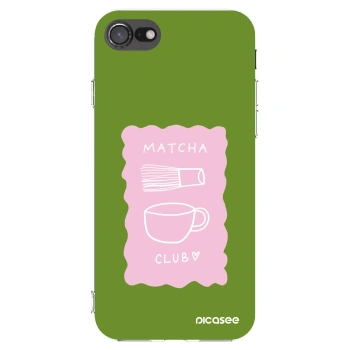 Picasee silikonski prozorni ovitek za Apple iPhone SE 2020 - Matcha club