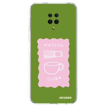 Picasee silikonski prozorni ovitek za Xiaomi Redmi Note 9 Pro - Matcha club