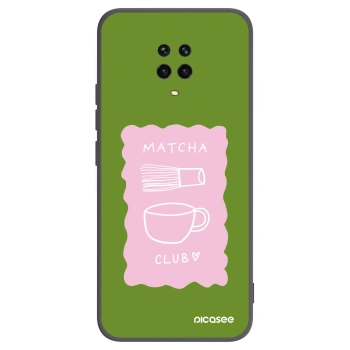 Picasee silikonski črni ovitek za Xiaomi Redmi Note 9 Pro - Matcha club