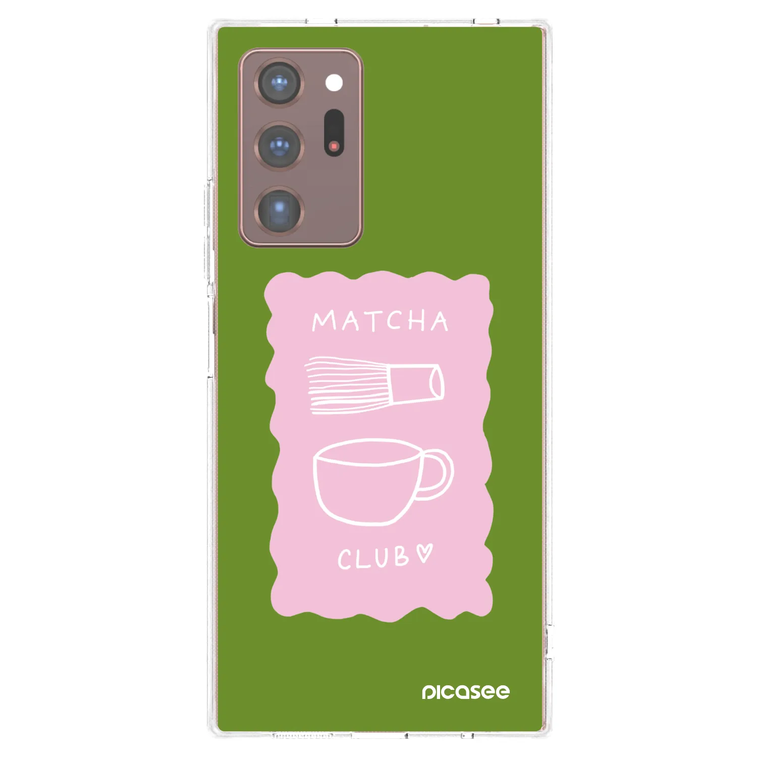 Picasee silikonski prozorni ovitek za Samsung Galaxy Note 20 Ultra - Matcha club