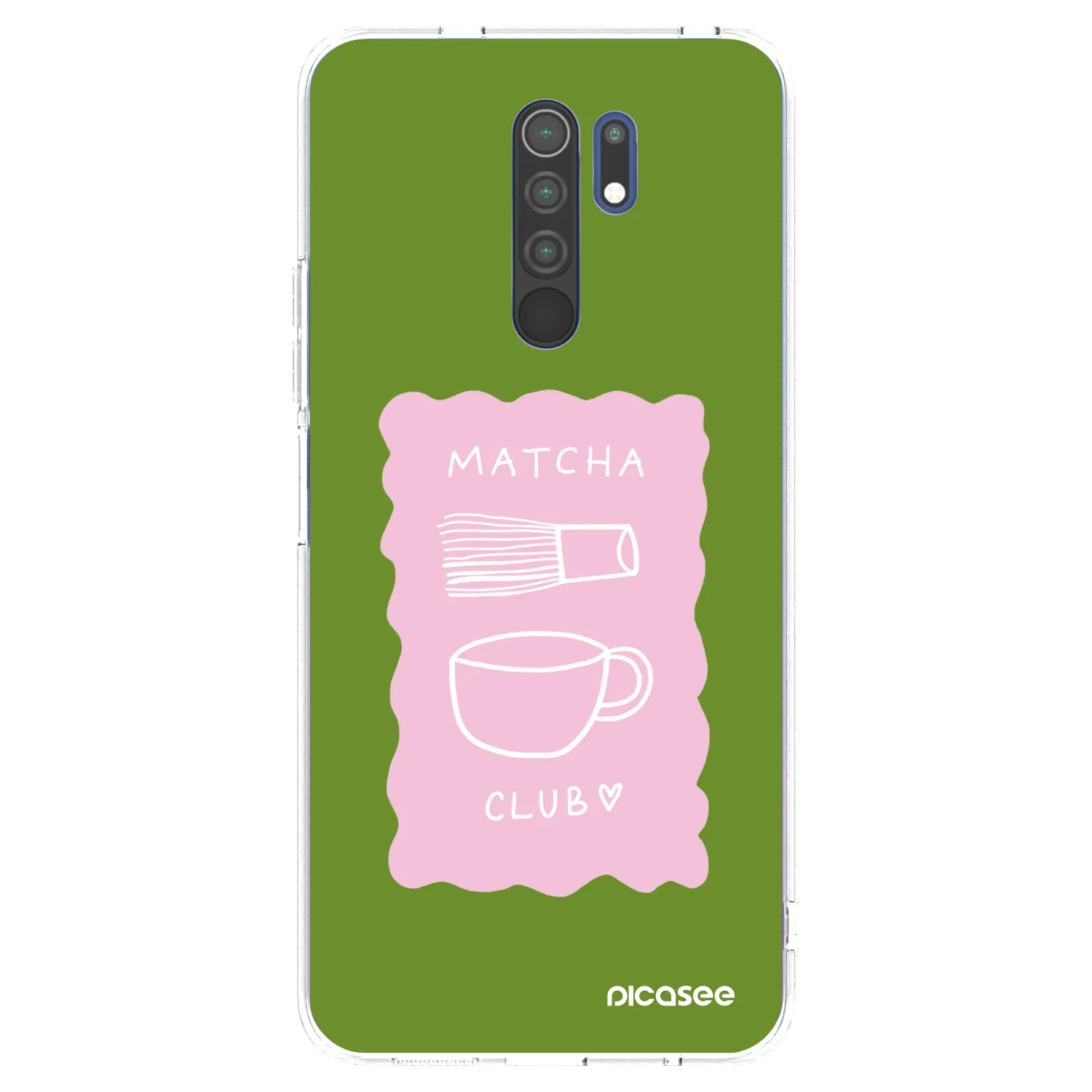 Picasee silikonski prozorni ovitek za Xiaomi Redmi 9 - Matcha club