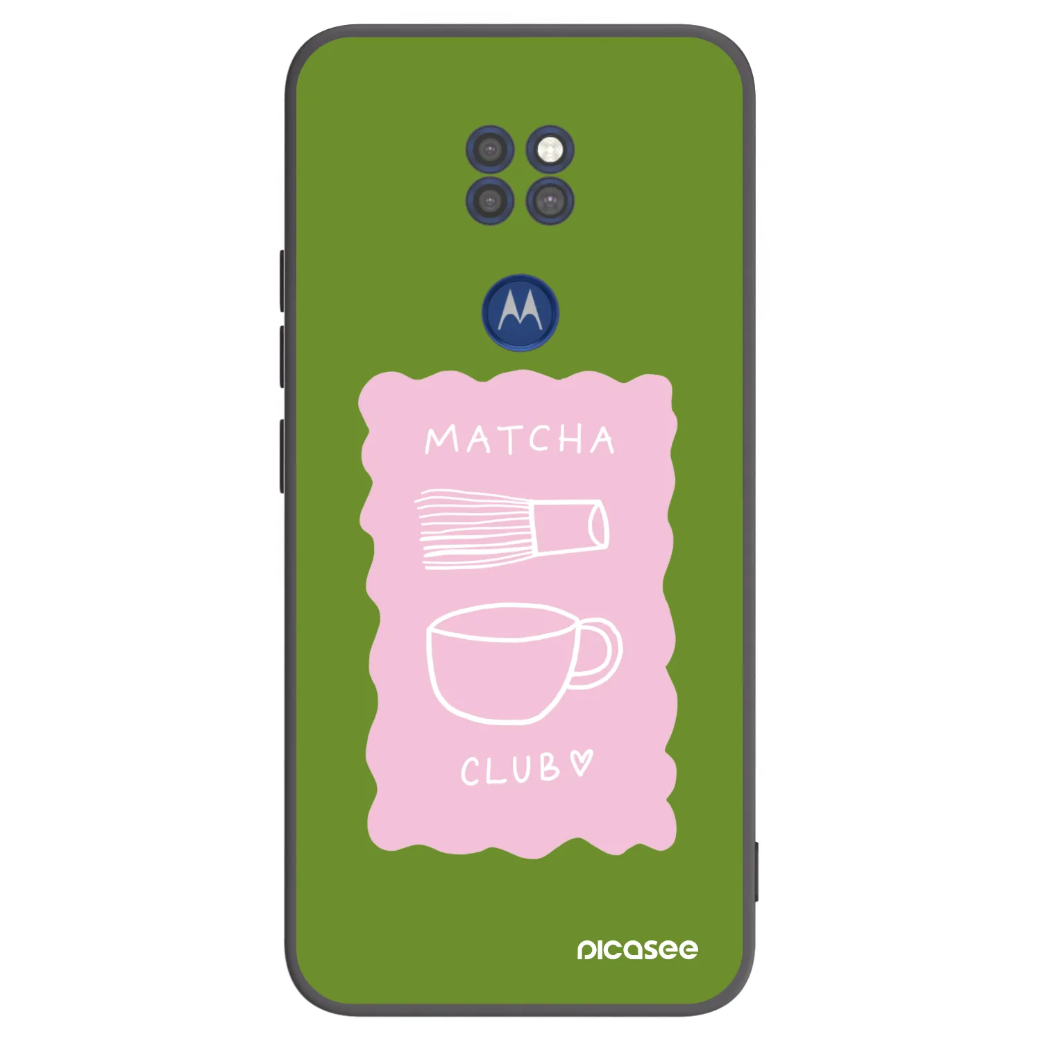 Picasee silikonski črni ovitek za Motorola Moto G9 Play - Matcha club