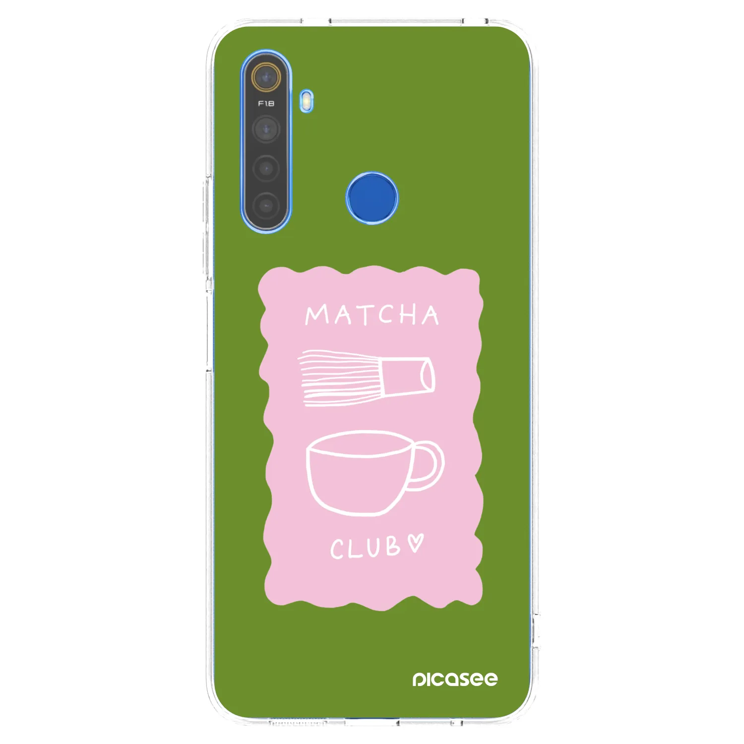 Picasee silikonski prozorni ovitek za Realme 5 - Matcha club