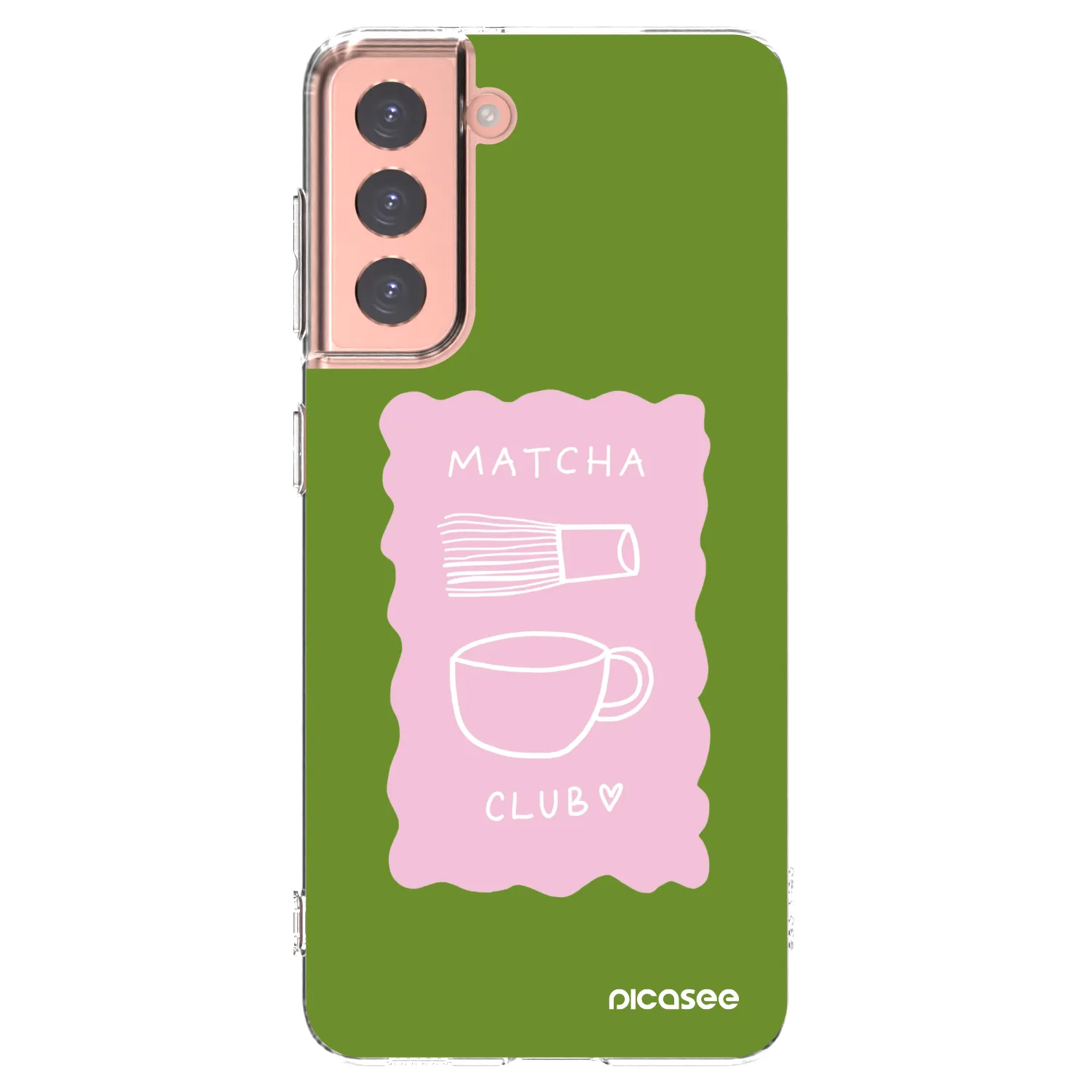Picasee silikonski prozorni ovitek za Samsung Galaxy S21 5G G991B - Matcha club