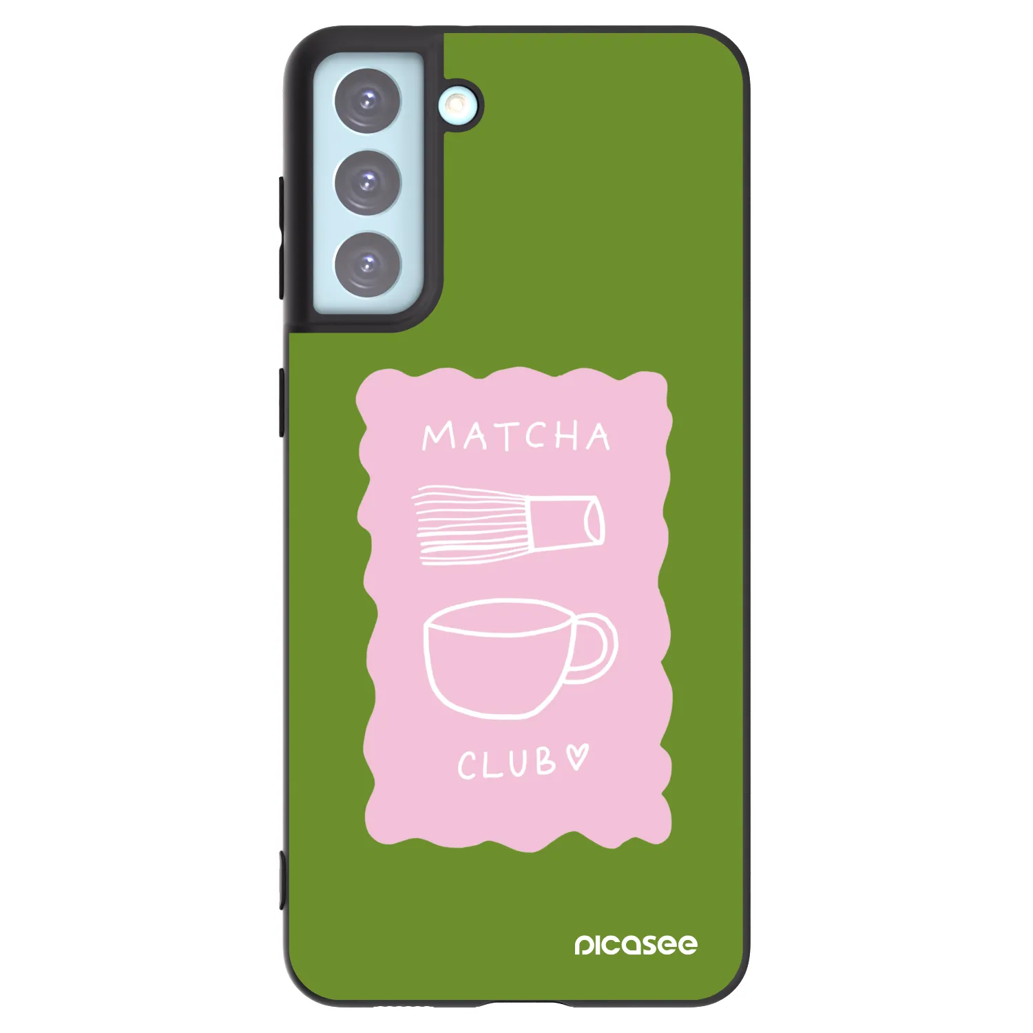 Picasee silikonski črni ovitek za Samsung Galaxy S21+ 5G G996F - Matcha club