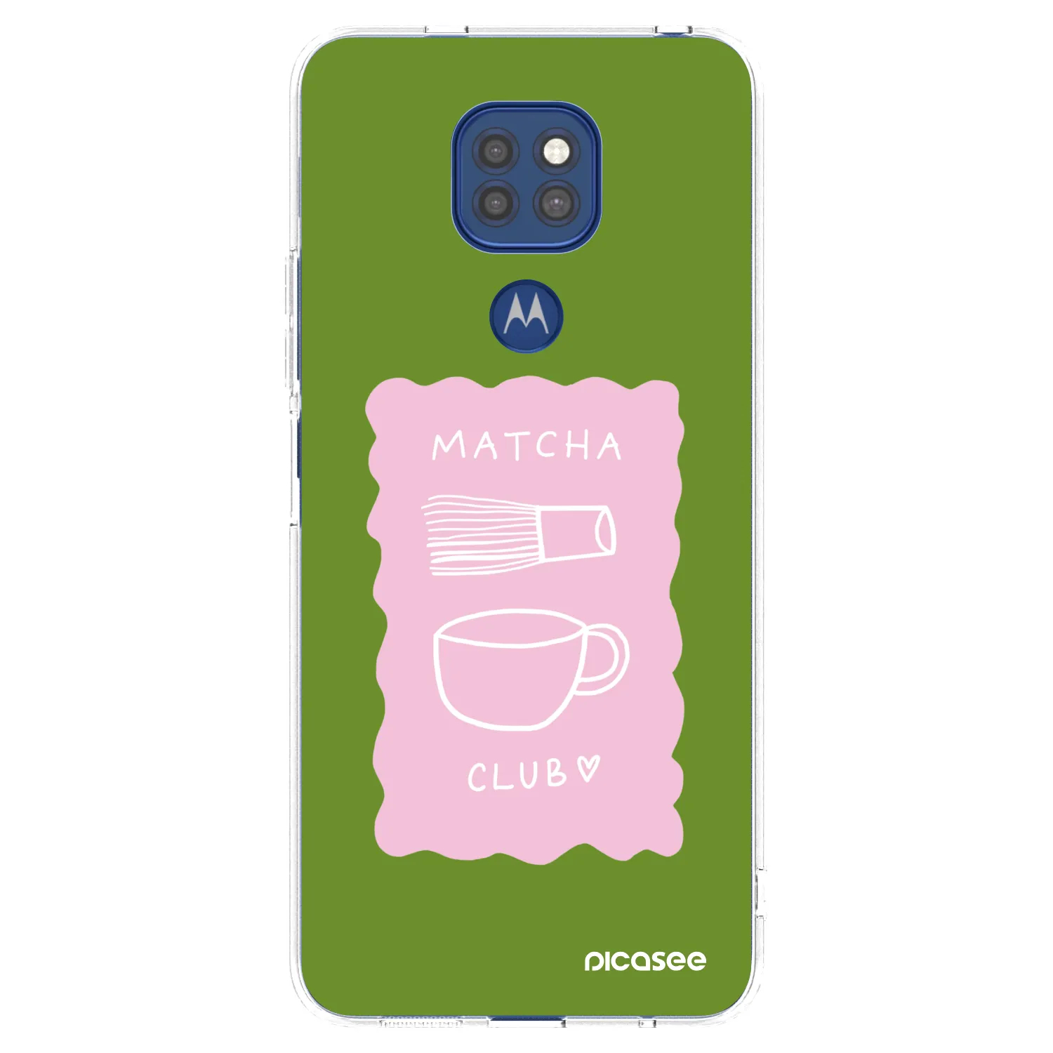 Picasee silikonski prozorni ovitek za Motorola Moto G9 Play - Matcha club