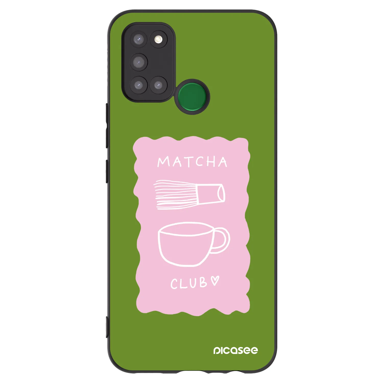 Picasee silikonski črni ovitek za Realme 7i - Matcha club