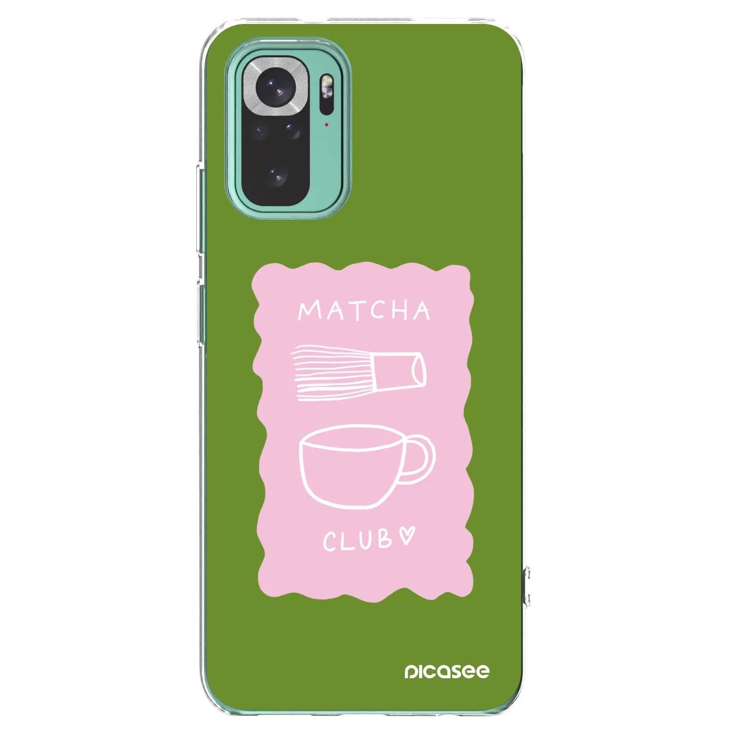 Picasee silikonski prozorni ovitek za Xiaomi Redmi Note 10 Pro - Matcha club