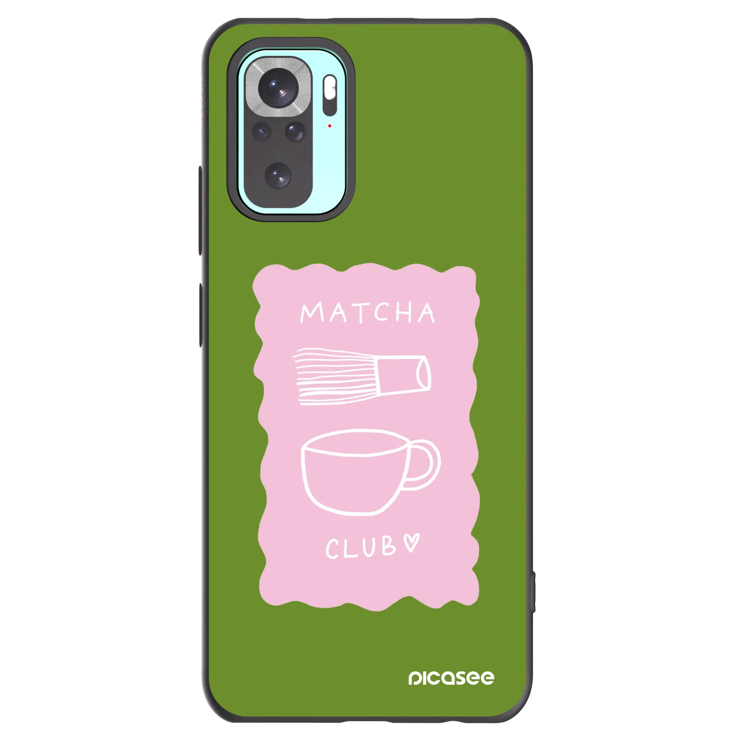 Picasee silikonski črni ovitek za Xiaomi Redmi Note 10 Pro - Matcha club