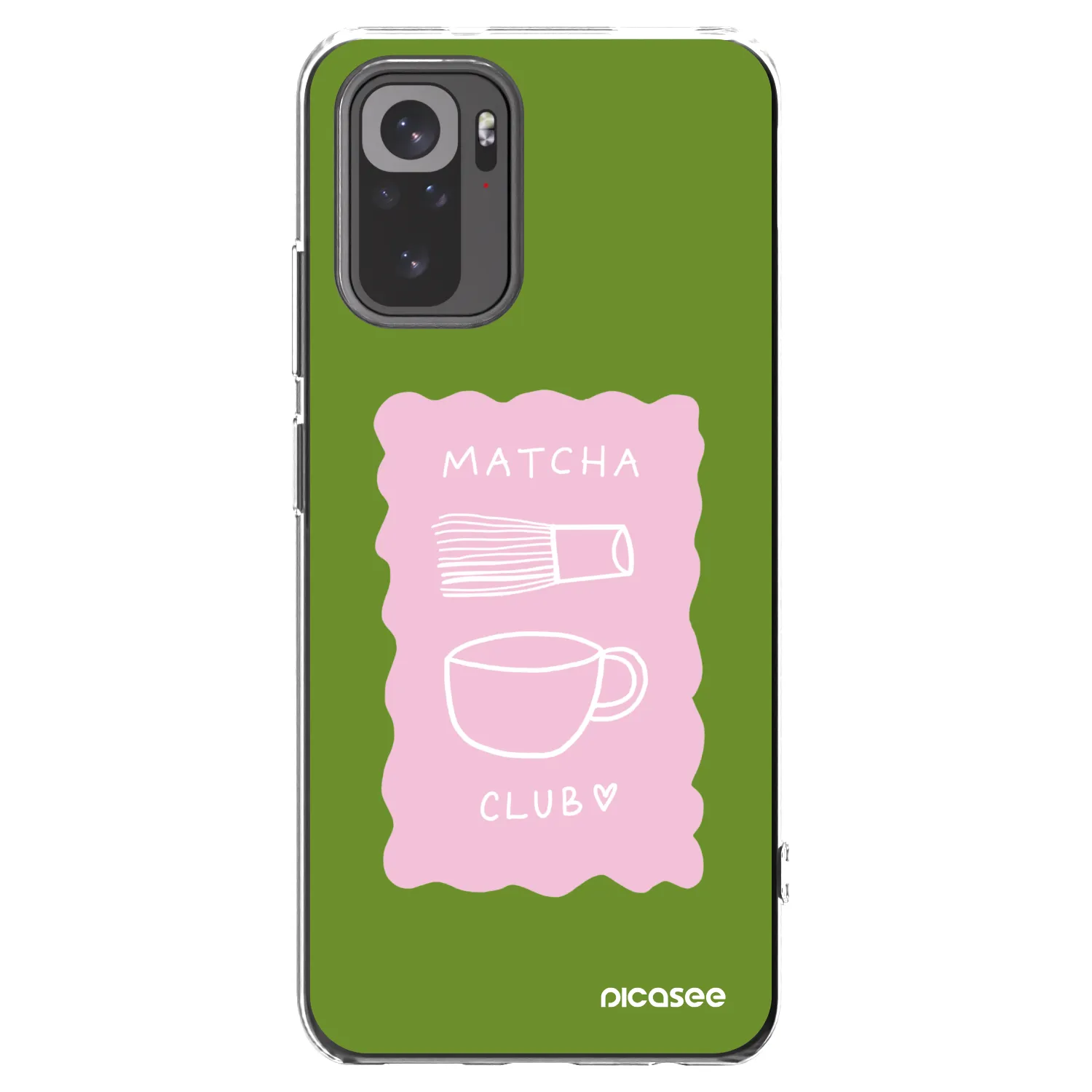 Picasee silikonski prozorni ovitek za Xiaomi Redmi Note 10S - Matcha club