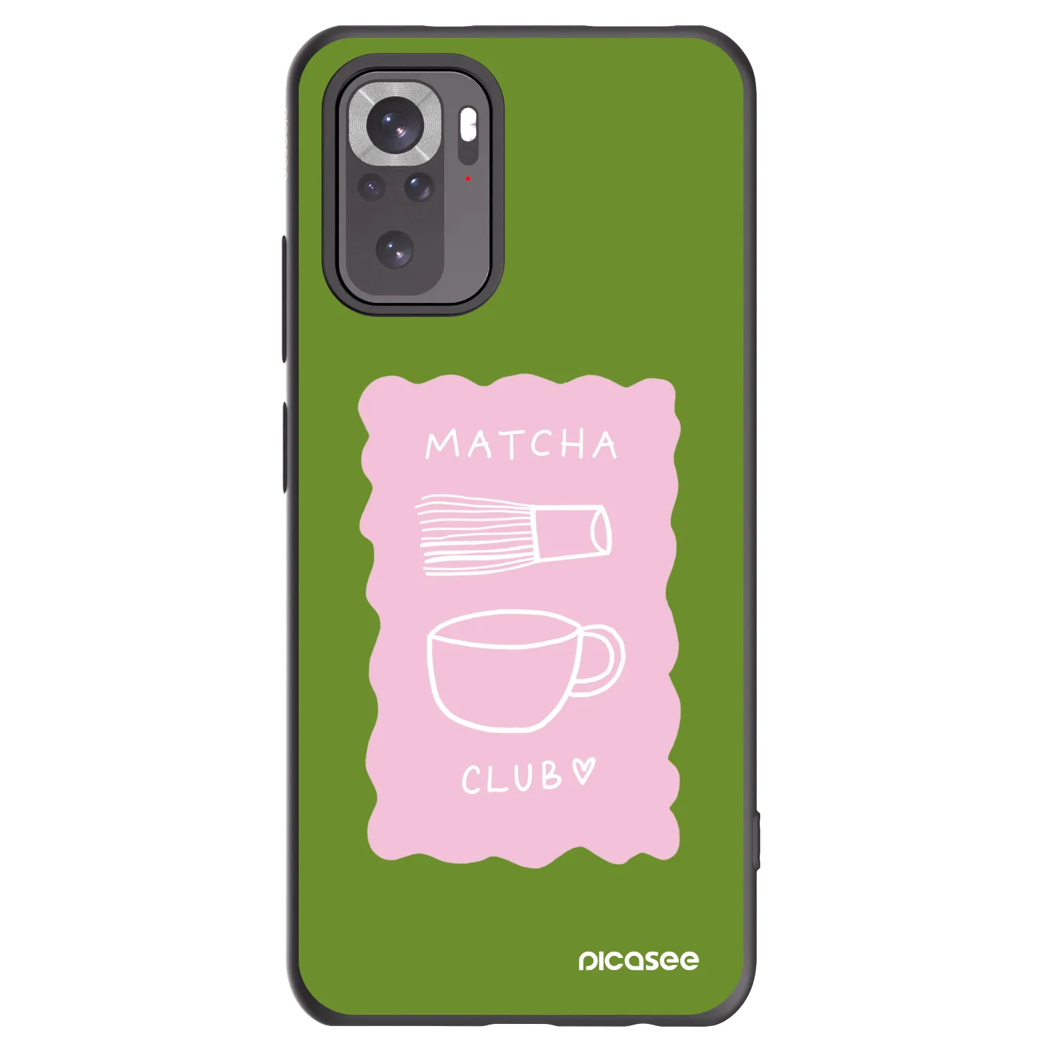 Picasee silikonski črni ovitek za Xiaomi Redmi Note 10S - Matcha club