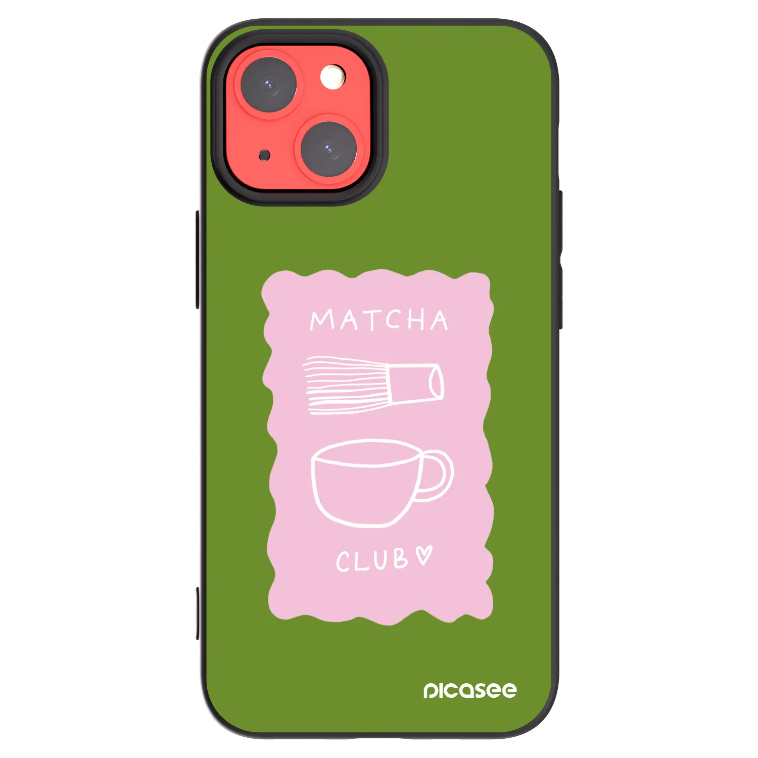 Picasee silikonski črni ovitek za Apple iPhone 13 mini - Matcha club