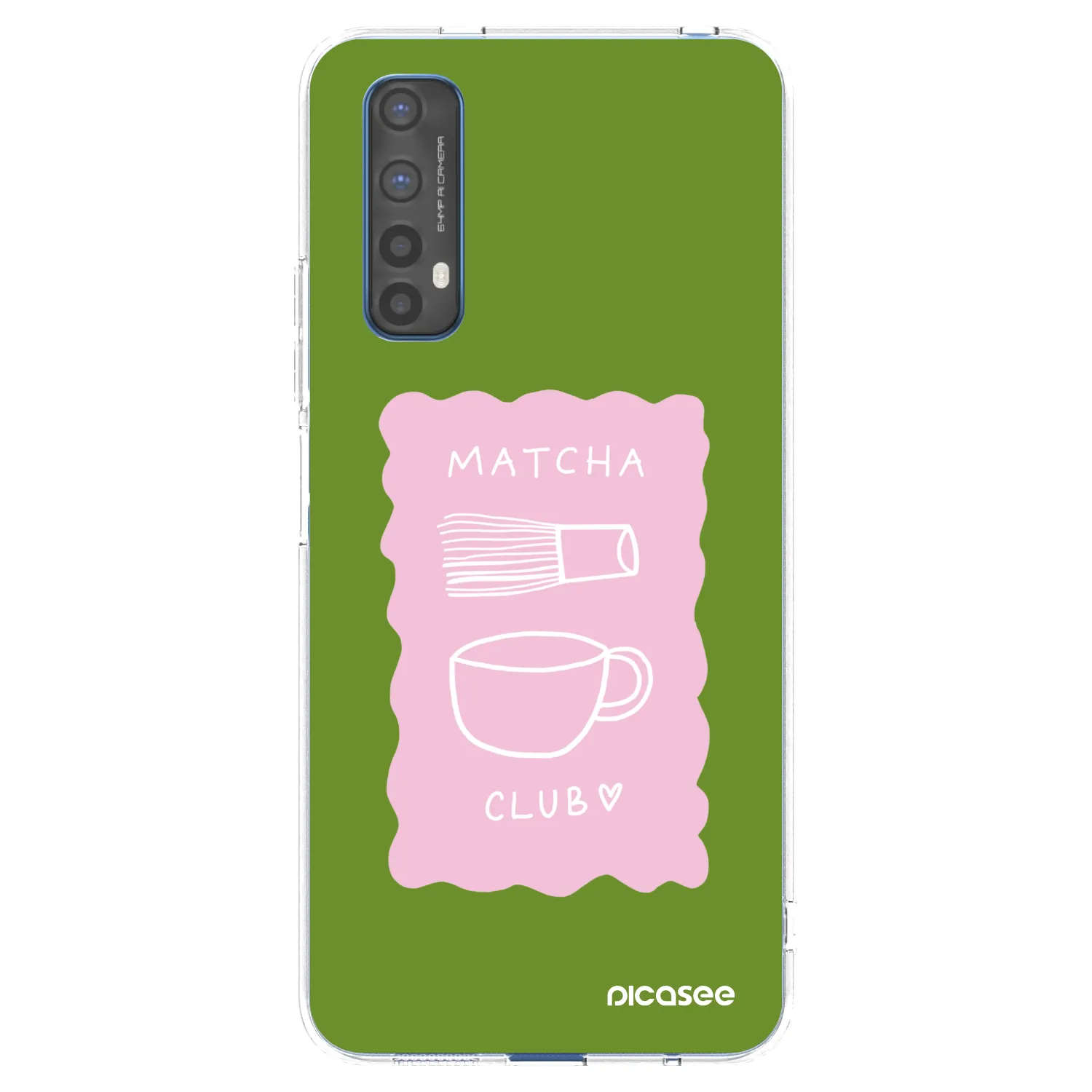 Picasee silikonski prozorni ovitek za Realme 7 - Matcha club