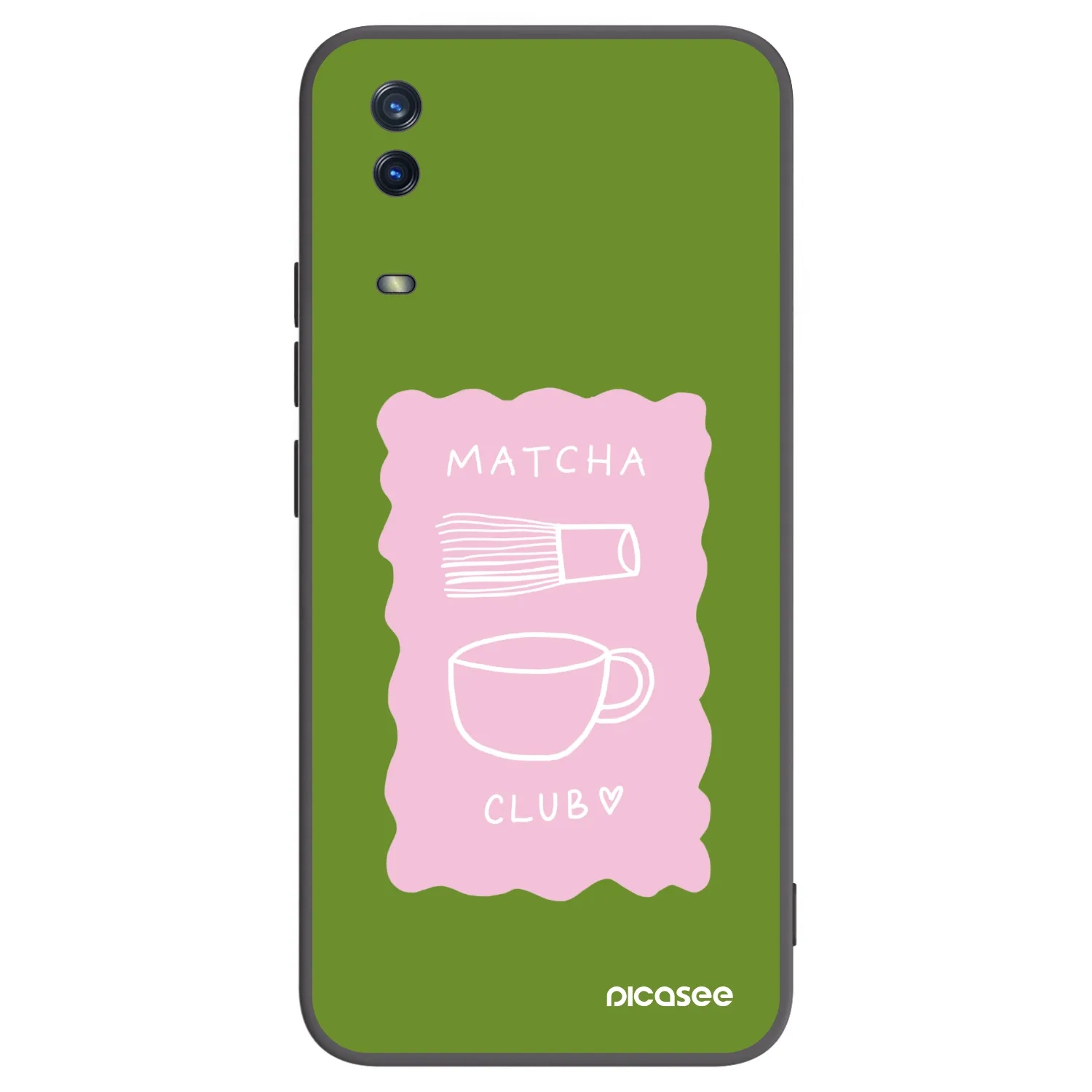 Picasee silikonski črni ovitek za Vivo Y11s - Matcha club