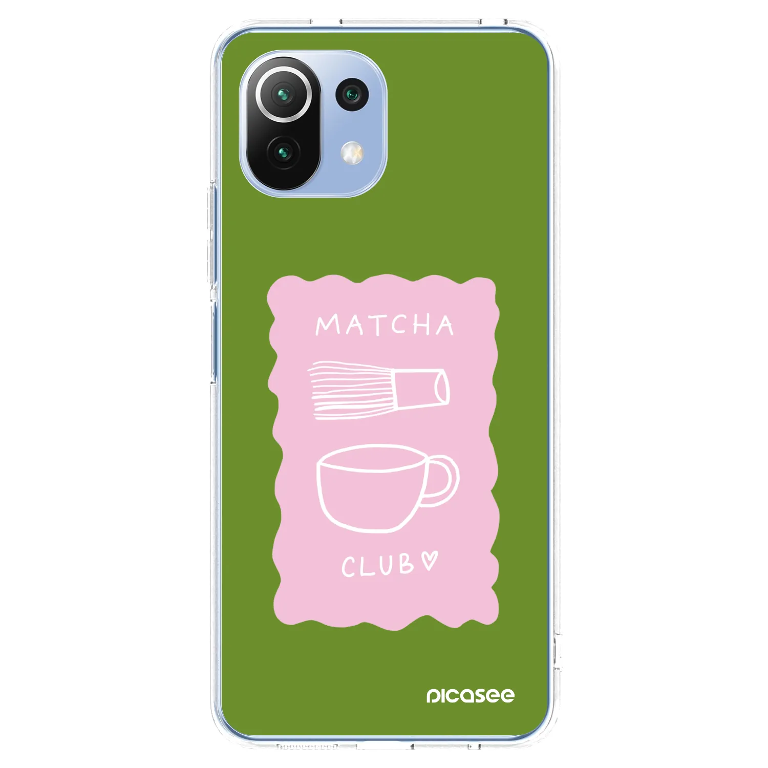 Picasee silikonski prozorni ovitek za Xiaomi 11 Lite 5G NE - Matcha club