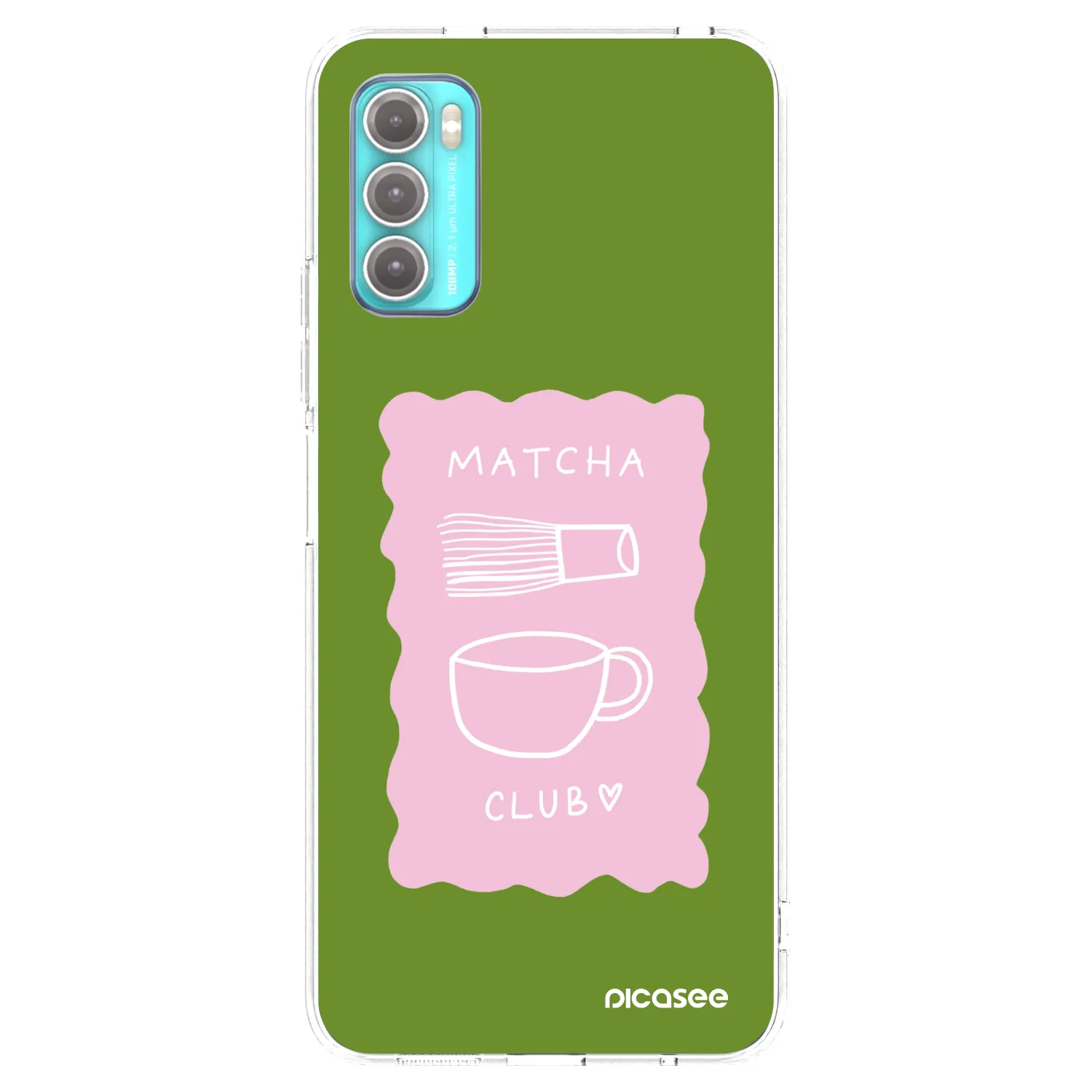 Picasee silikonski prozorni ovitek za Motorola Moto G60 - Matcha club