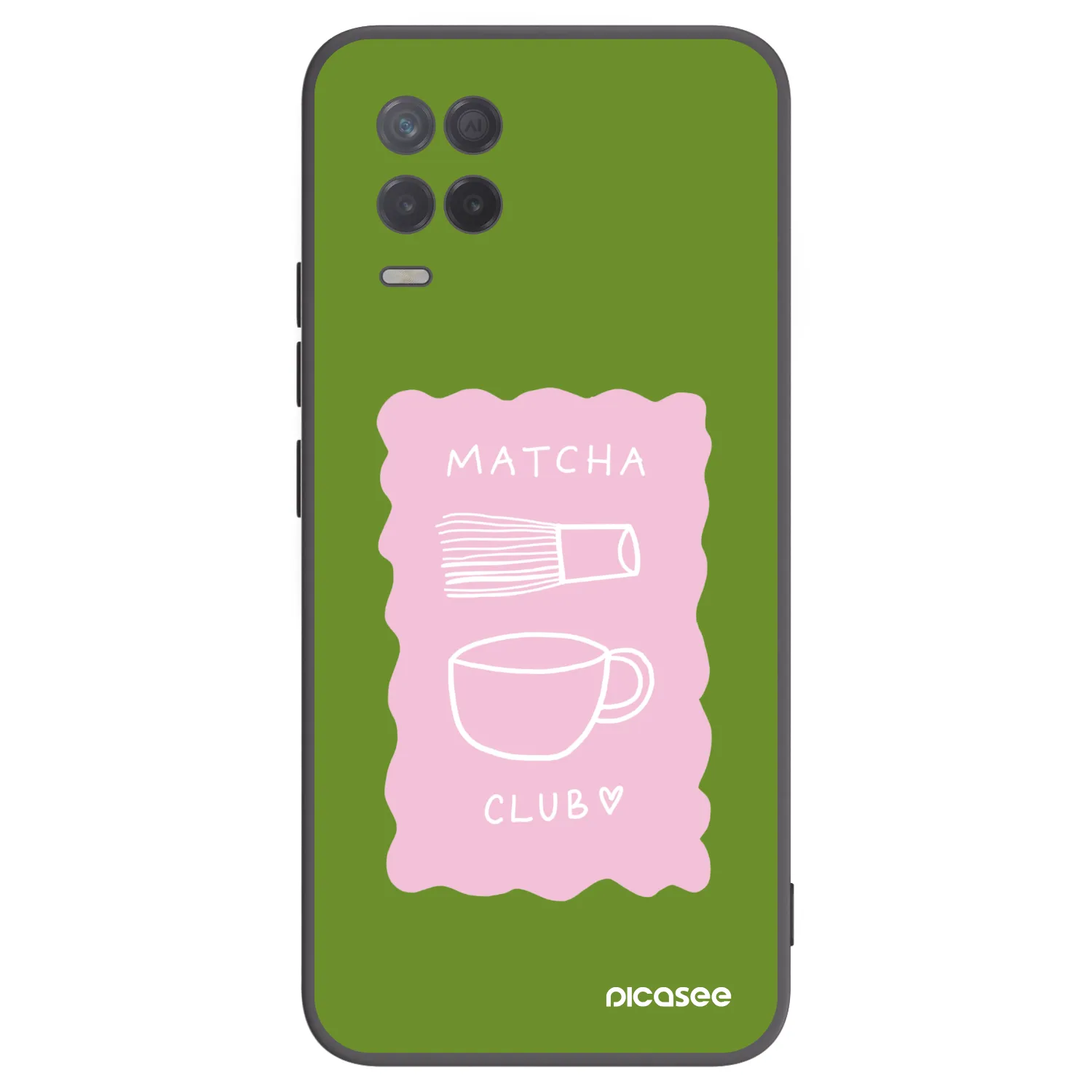 Picasee silikonski črni ovitek za Realme 8 5G - Matcha club
