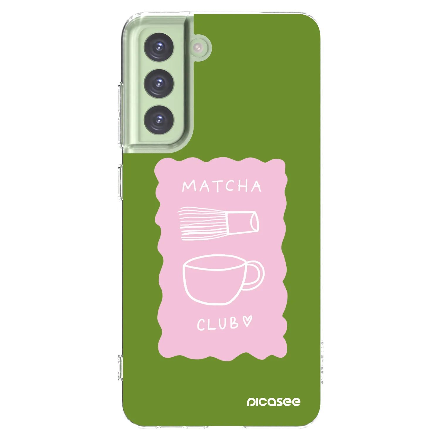 Picasee silikonski prozorni ovitek za Samsung Galaxy S21 FE 5G - Matcha club