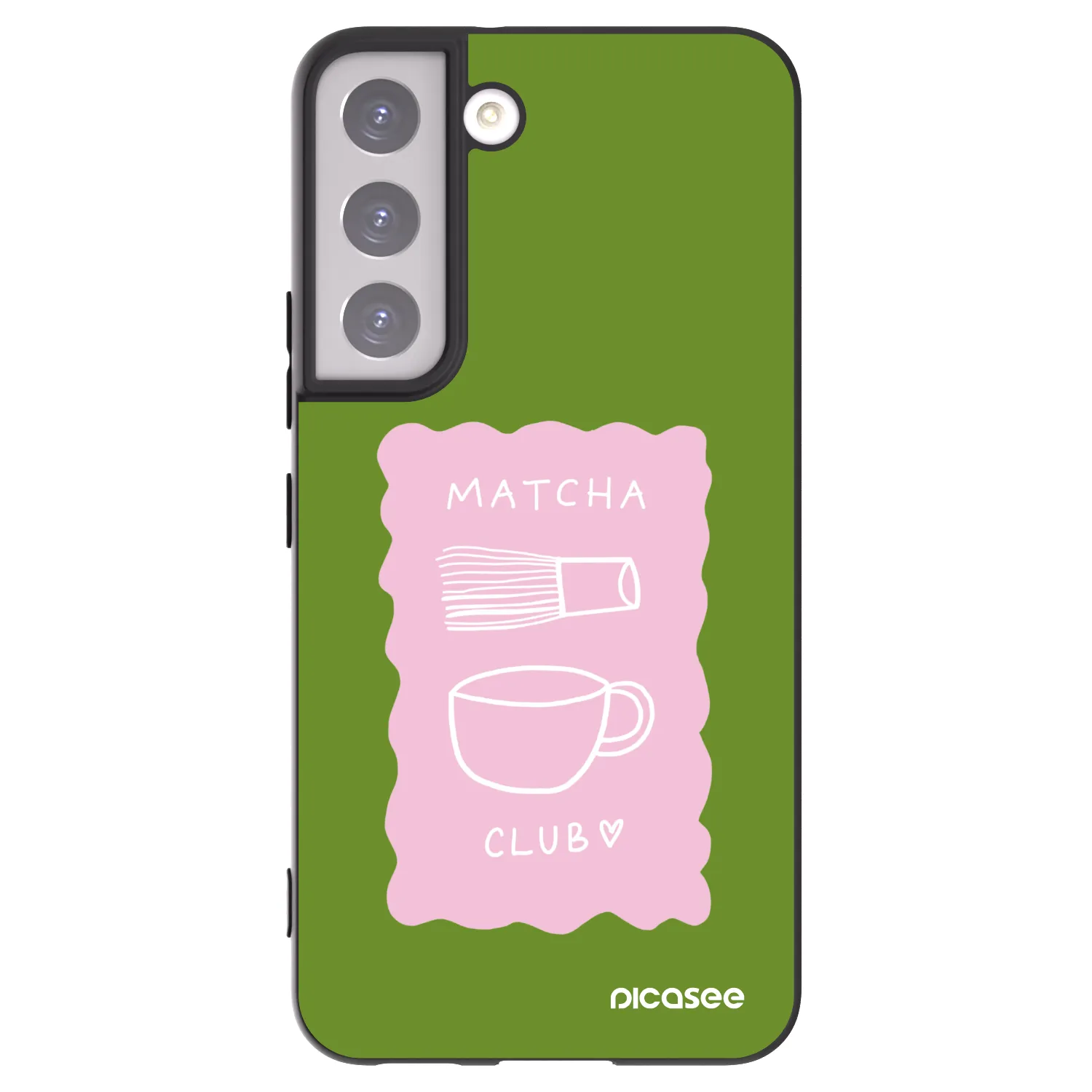 Picasee silikonski črni ovitek za Samsung Galaxy S22 5G - Matcha club