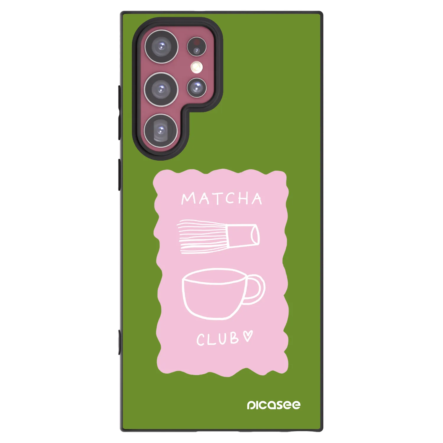 Picasee silikonski črni ovitek za Samsung Galaxy S22 Ultra 5G - Matcha club