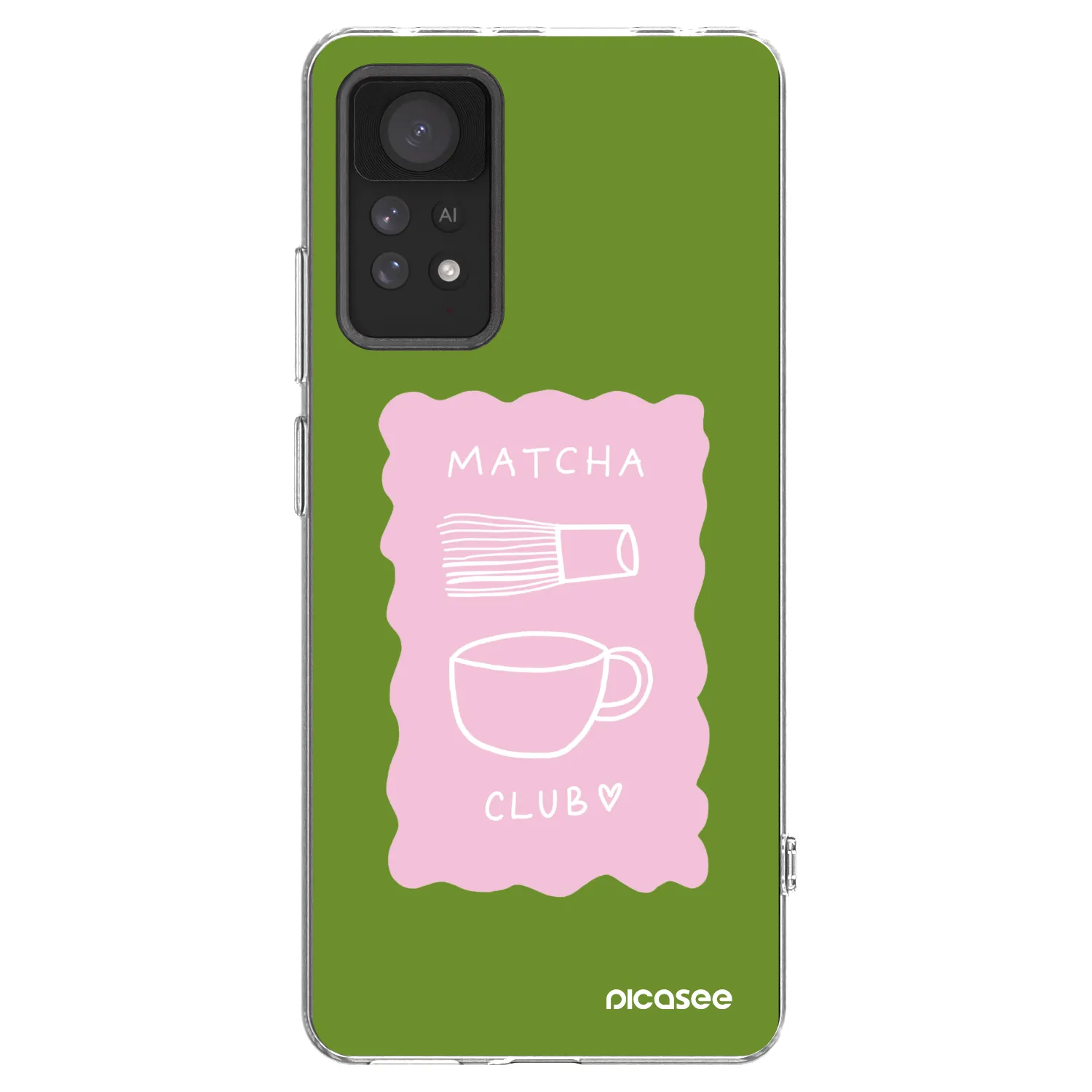 Picasee silikonski prozorni ovitek za Xiaomi Redmi Note 11 Pro - Matcha club