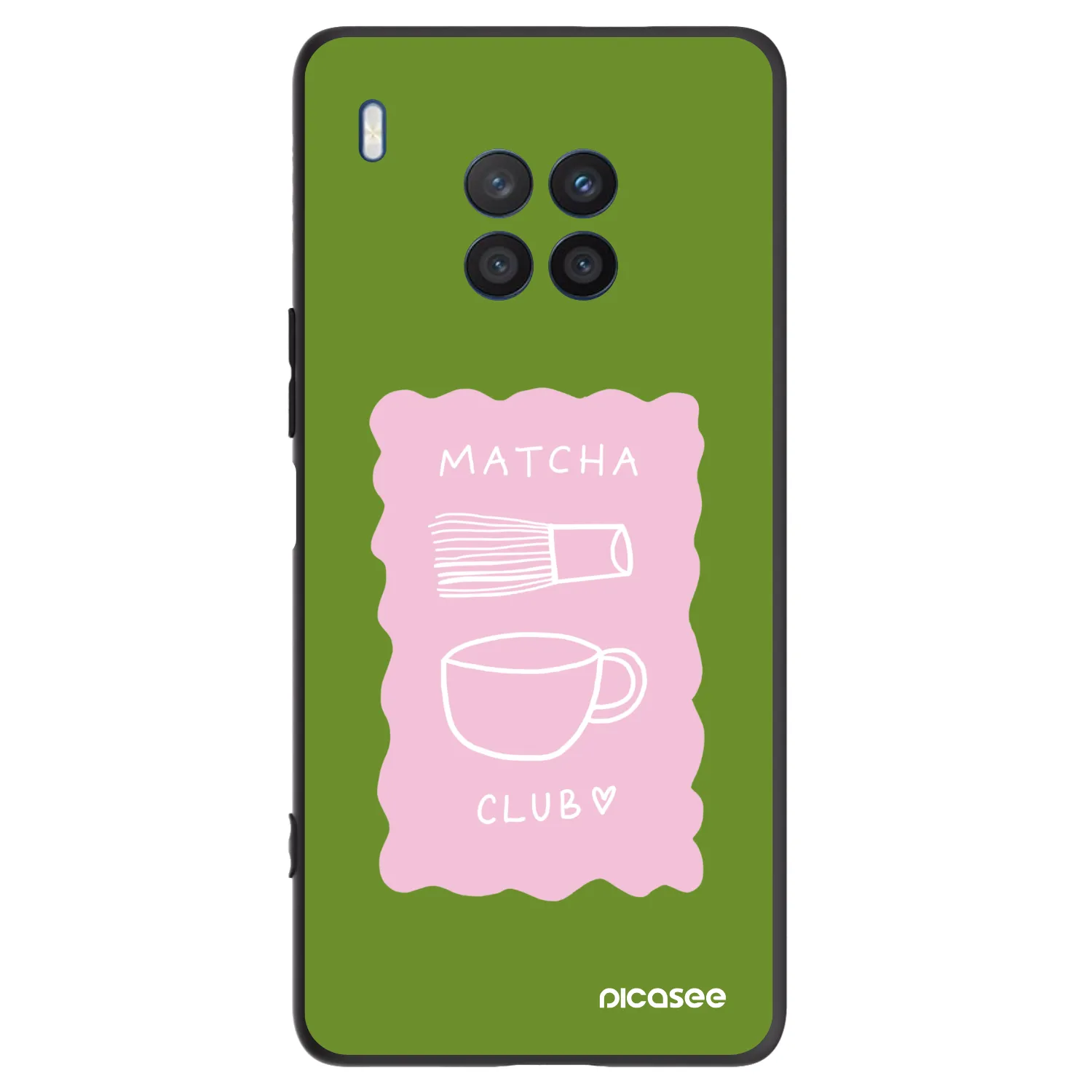Picasee silikonski črni ovitek za Honor 50 Lite - Matcha club