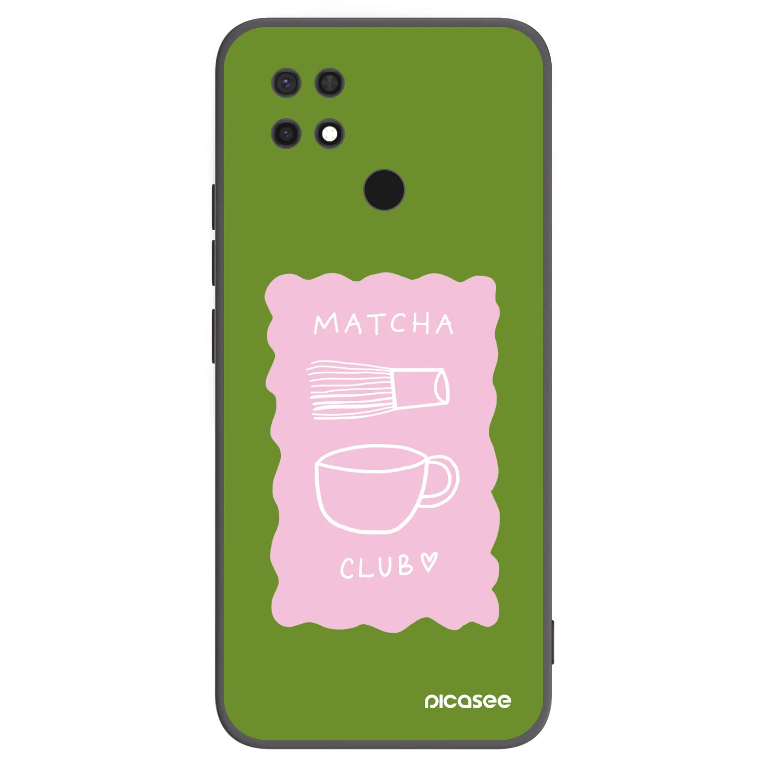 Picasee silikonski črni ovitek za Xiaomi Redmi 10C - Matcha club