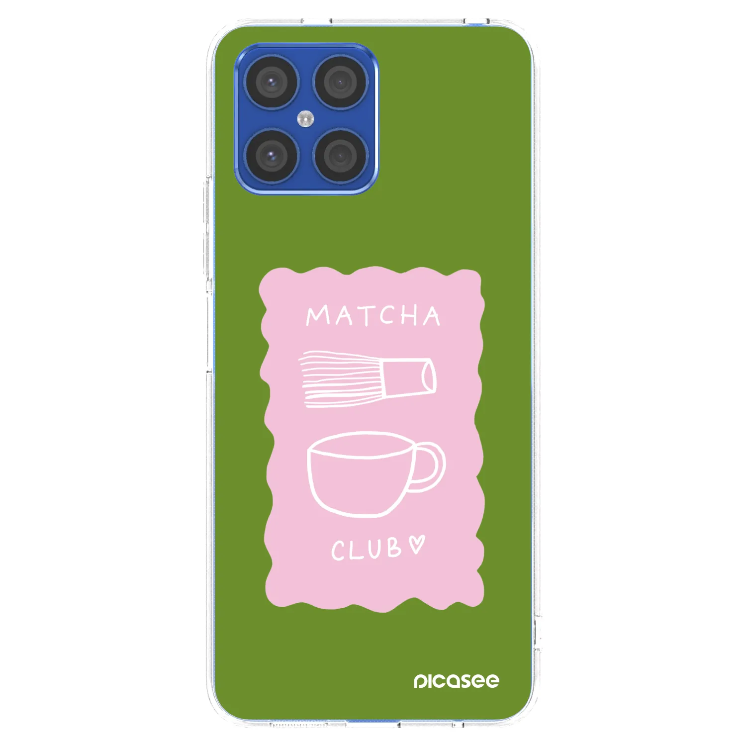 Picasee silikonski prozorni ovitek za Honor X8 4G - Matcha club