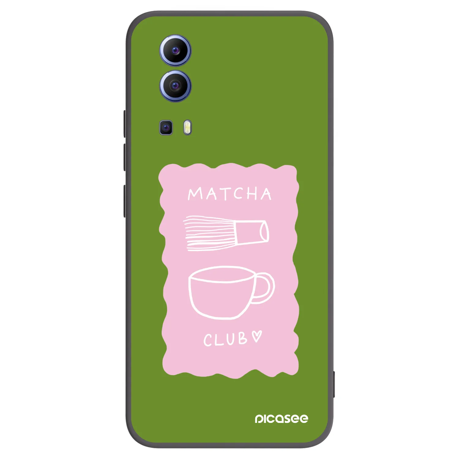 Picasee silikonski črni ovitek za Vivo Y52 5G - Matcha club
