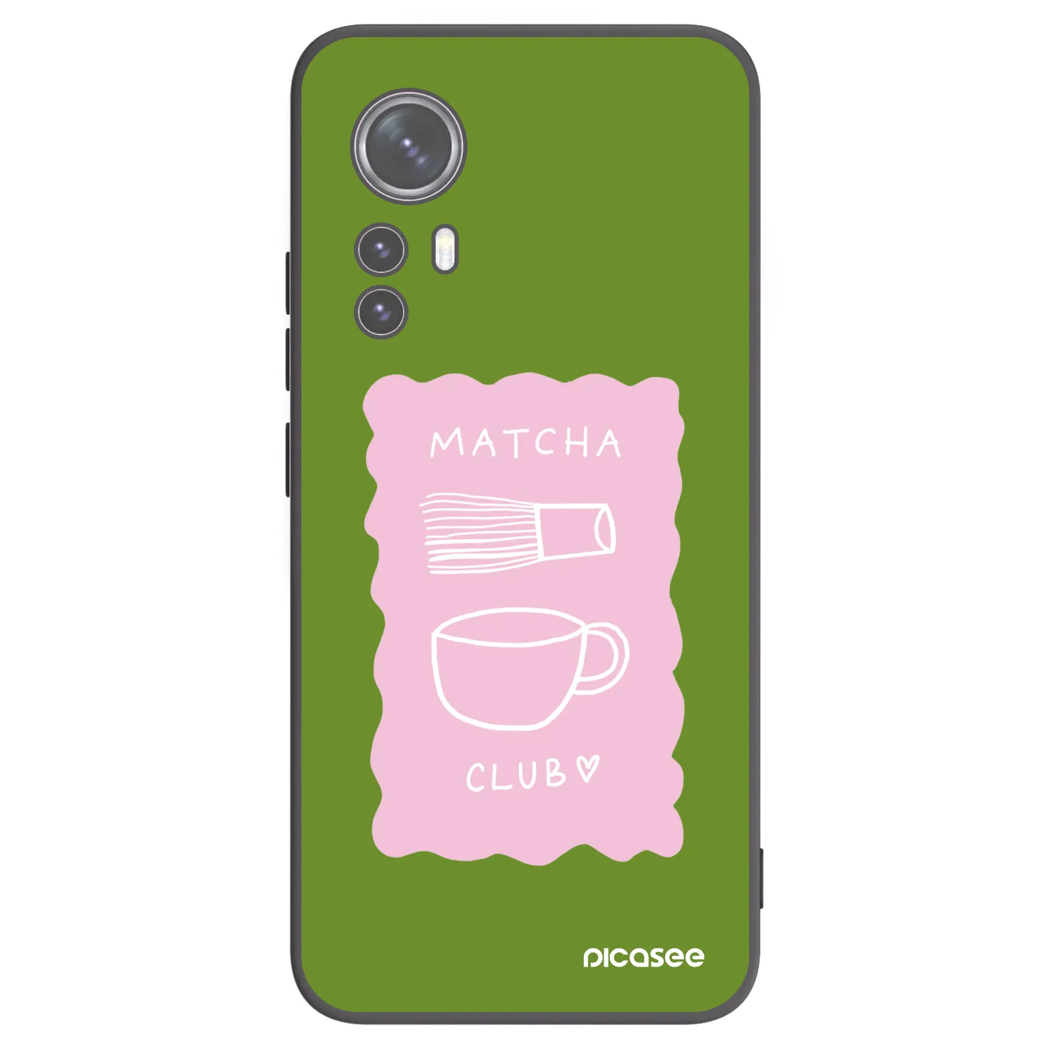 Picasee silikonski črni ovitek za Xiaomi 12X - Matcha club