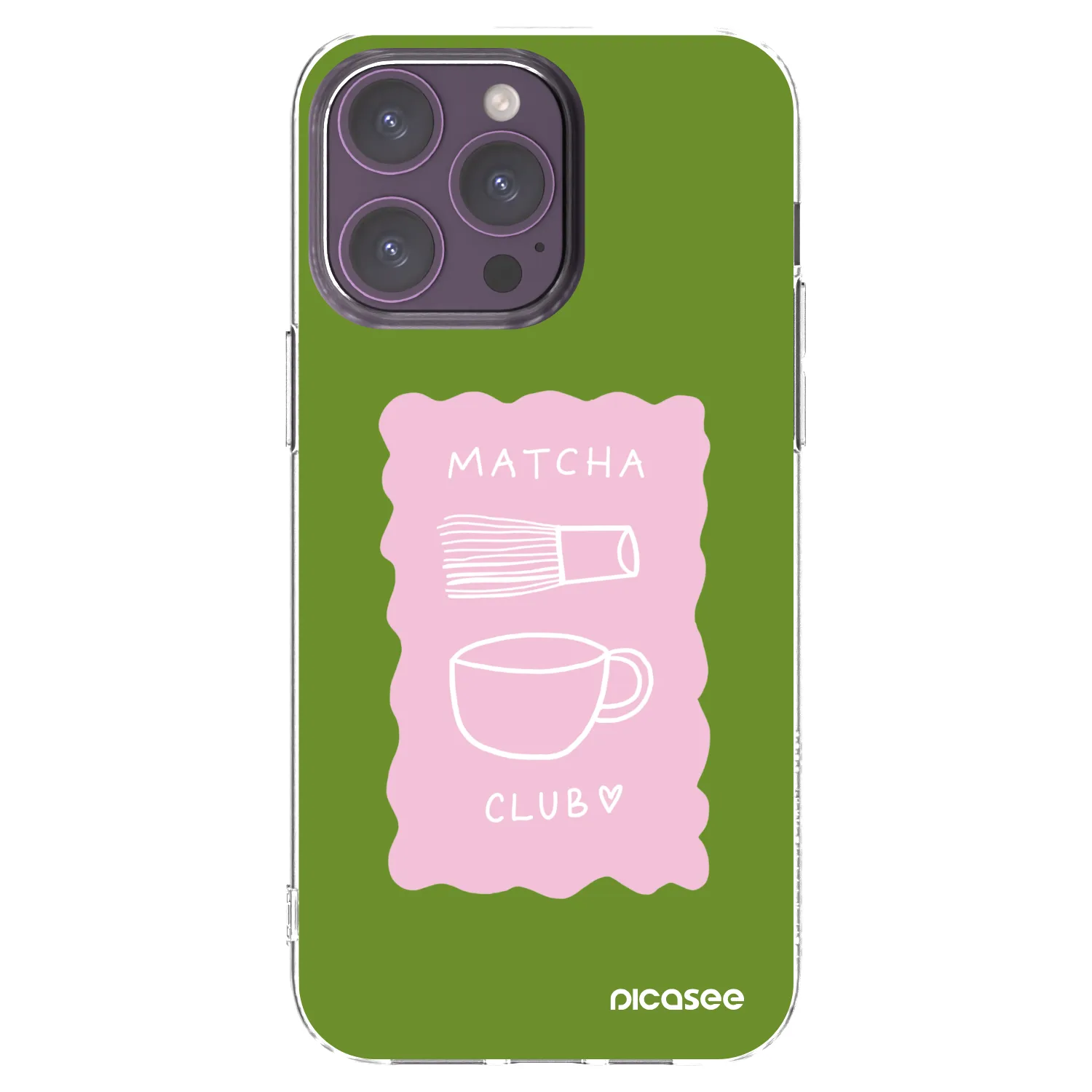 Picasee silikonski prozorni ovitek za Apple iPhone 14 Pro Max - Matcha club