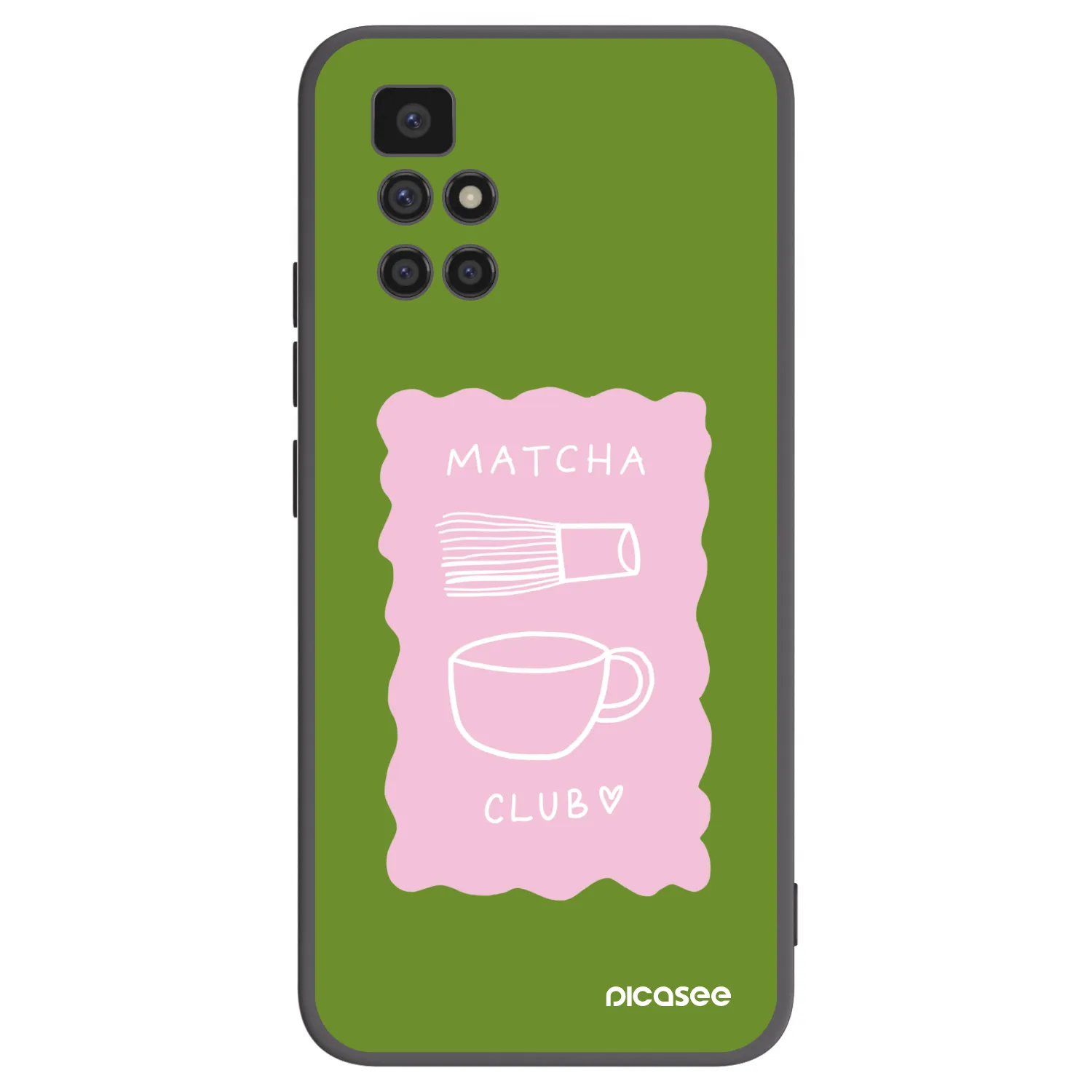 Picasee silikonski črni ovitek za Xiaomi Redmi 10 (2022) - Matcha club