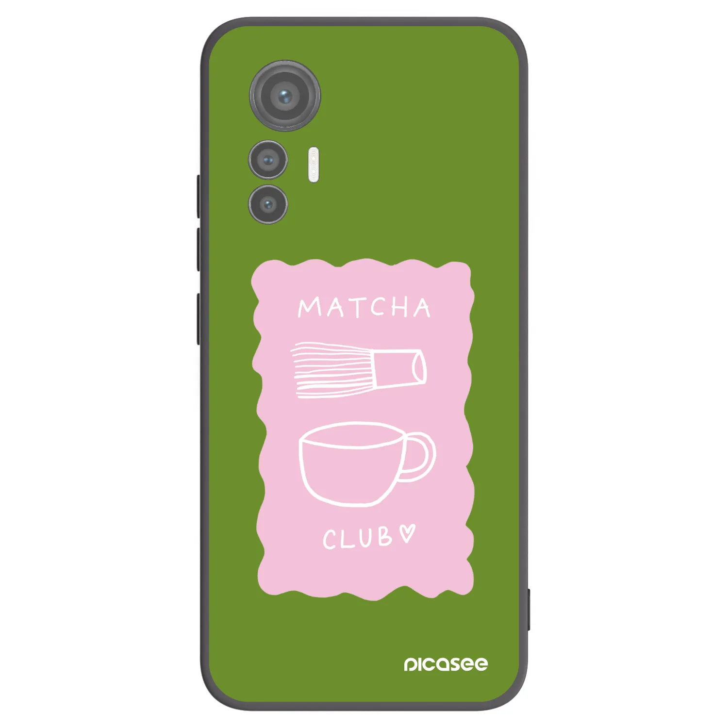 Picasee silikonski črni ovitek za Xiaomi 12 Lite - Matcha club
