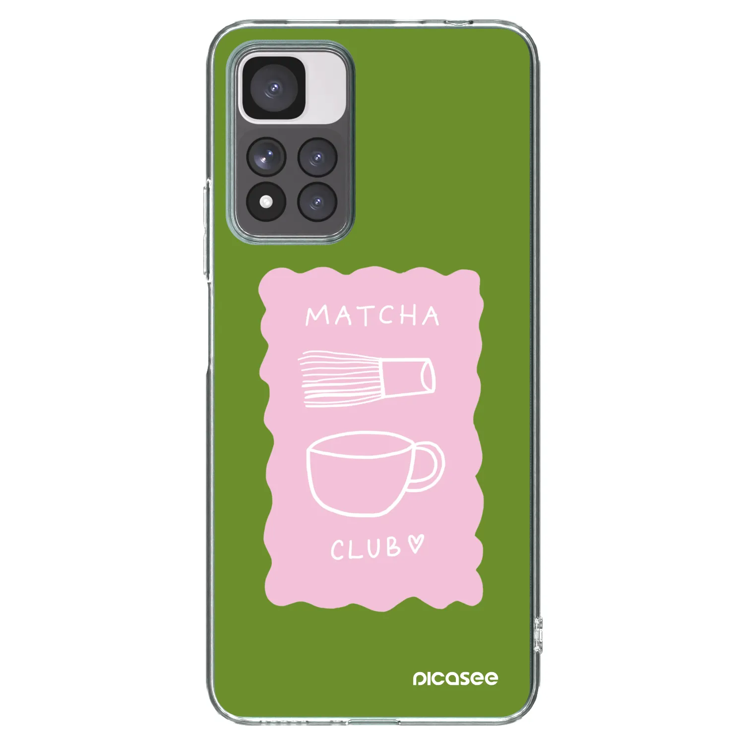 Picasee silikonski prozorni ovitek za Xiaomi Redmi Note 11 Pro+ 5G - Matcha club
