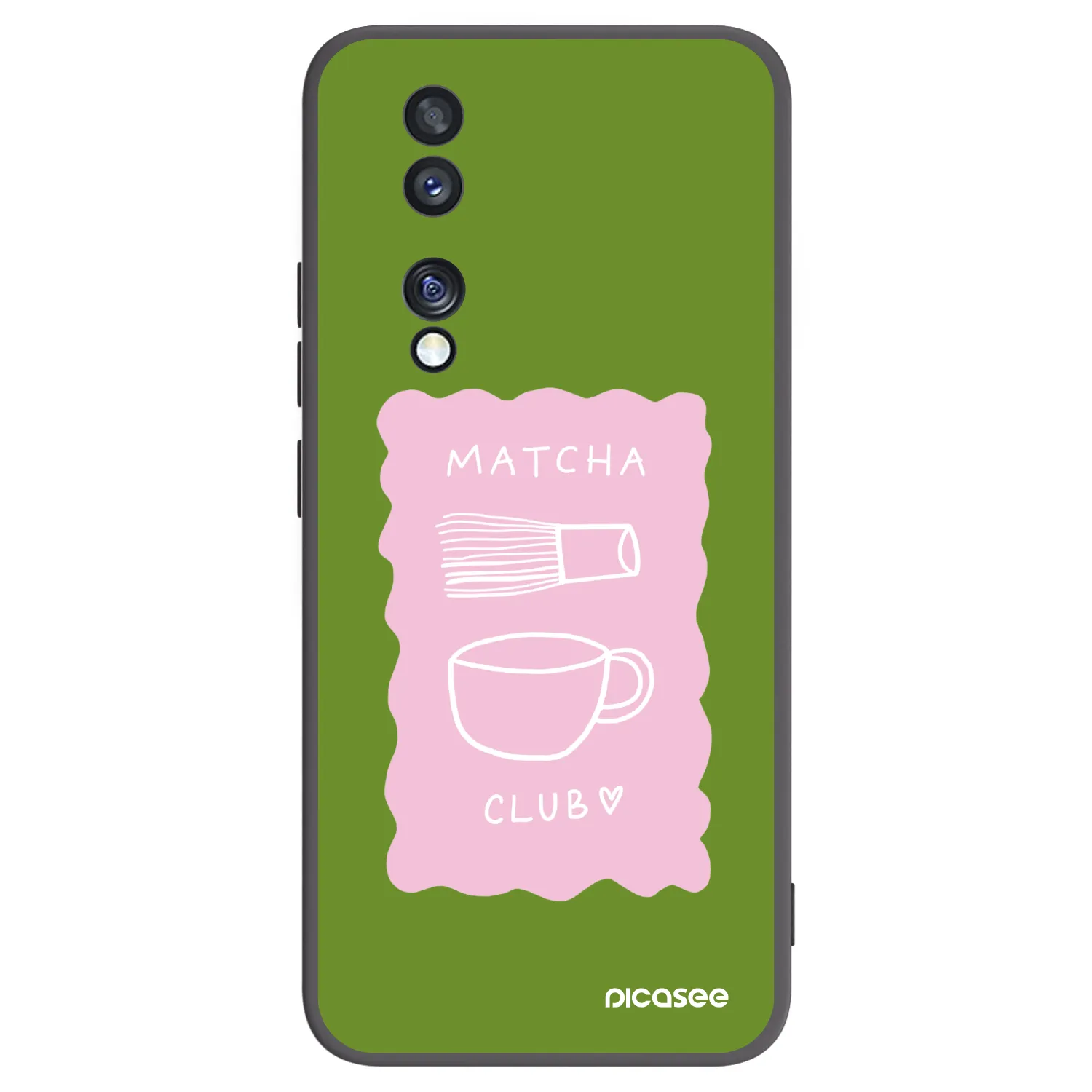 Picasee silikonski črni ovitek za Honor 70 - Matcha club