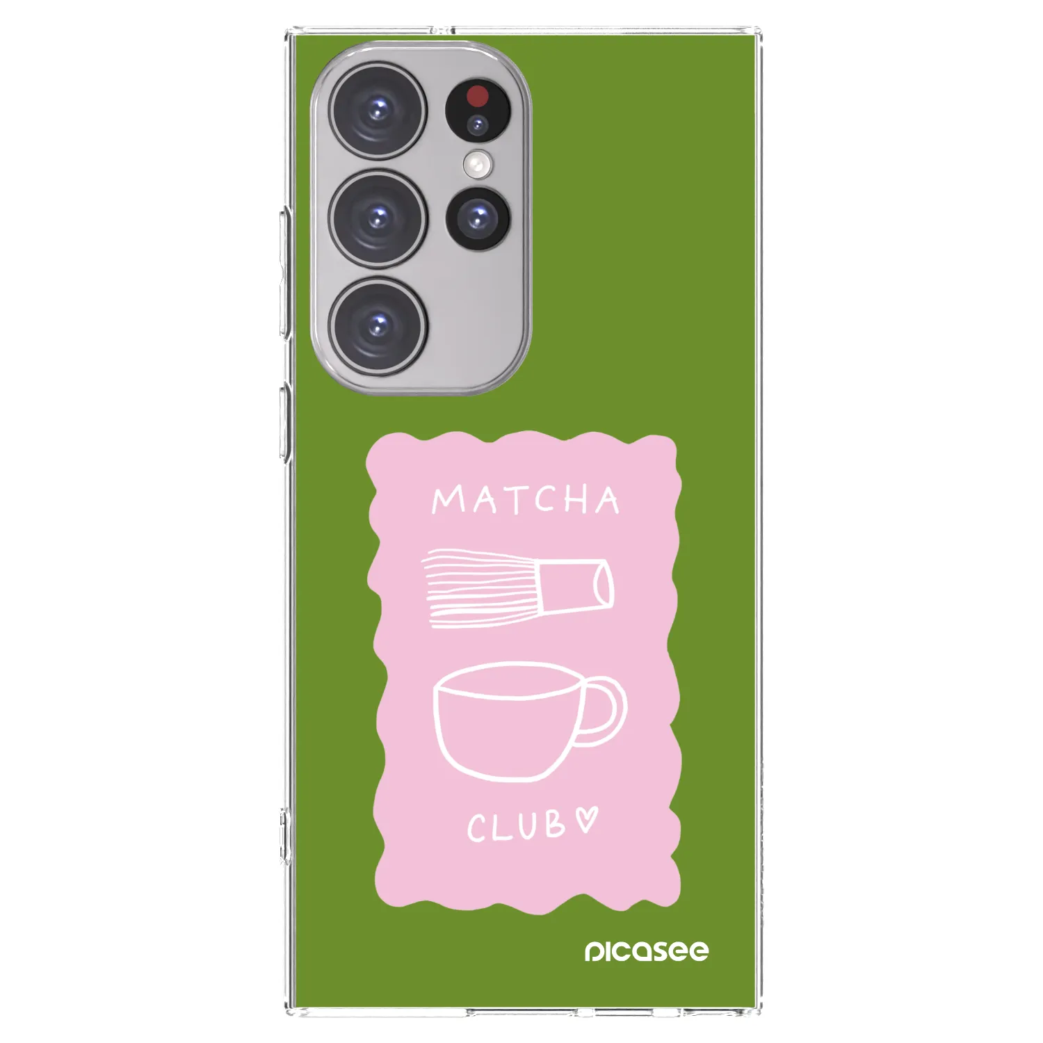 Picasee silikonski prozorni ovitek za Samsung Galaxy S23 Ultra 5G - Matcha club