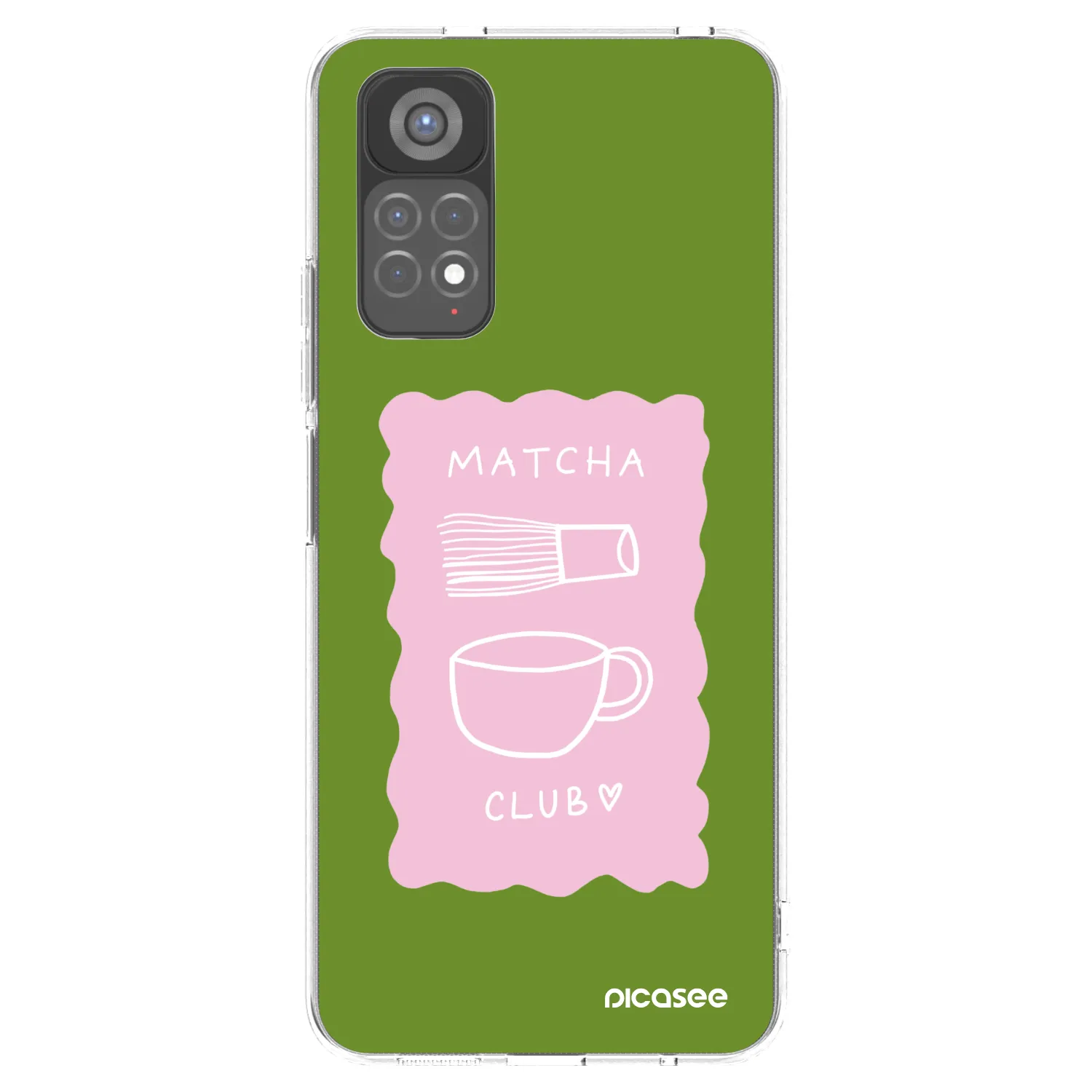 Picasee silikonski prozorni ovitek za Xiaomi Redmi Note 11S 5G - Matcha club