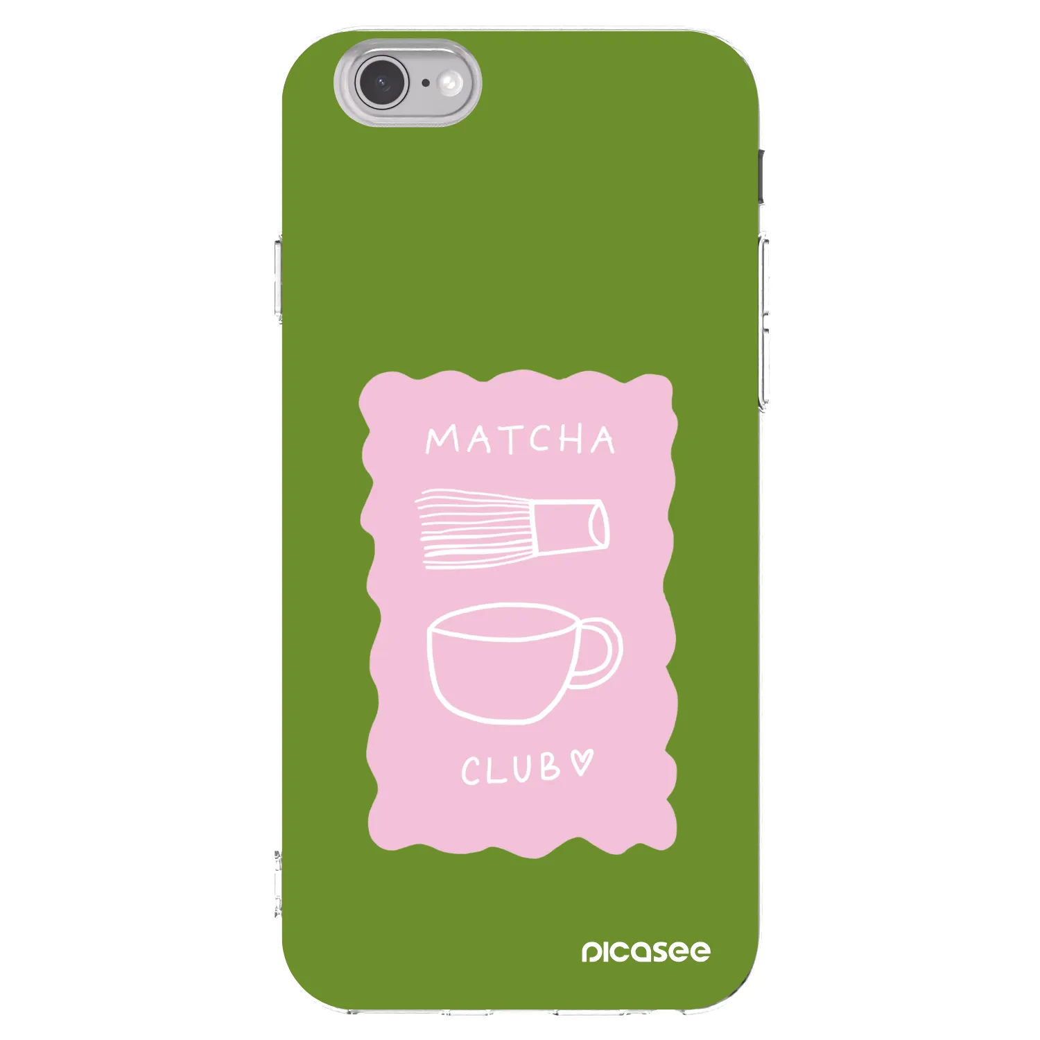 Silikonski prozorni ovitek za Apple iPhone 6/6S - Matcha club
