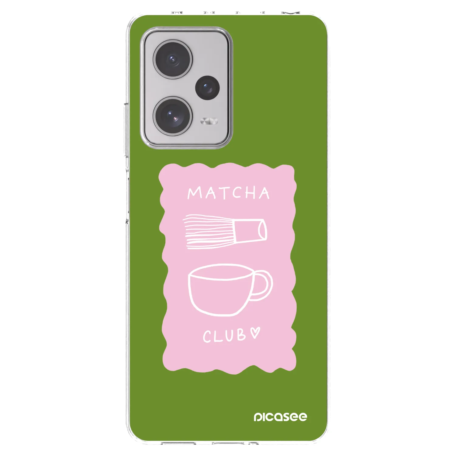 Picasee silikonski prozorni ovitek za Xiaomi Redmi Note 12 Pro+ 5G - Matcha club