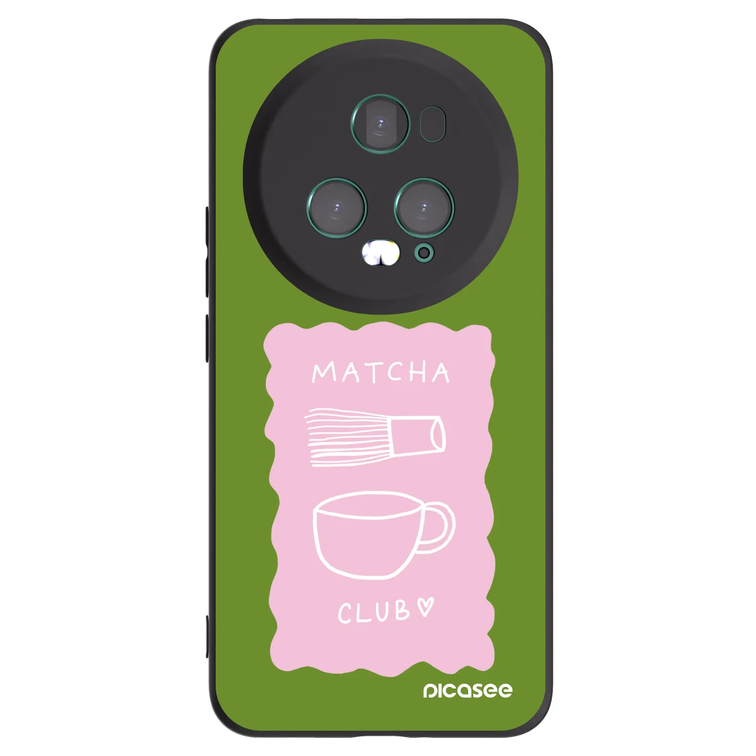 Picasee silikonski črni ovitek za Honor Magic5 Pro - Matcha club