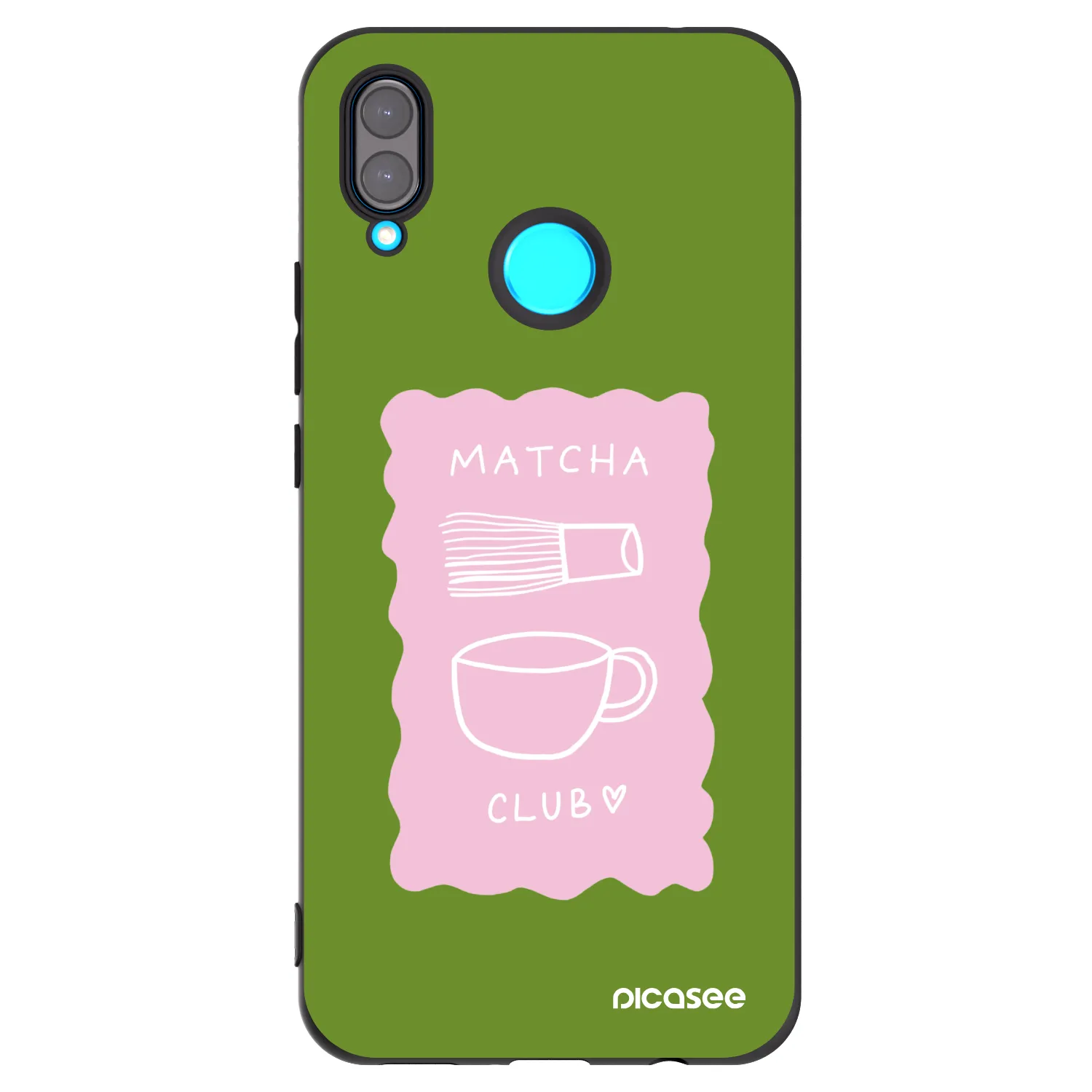 Picasee silikonski črni ovitek za Huawei Nova 3 - Matcha club