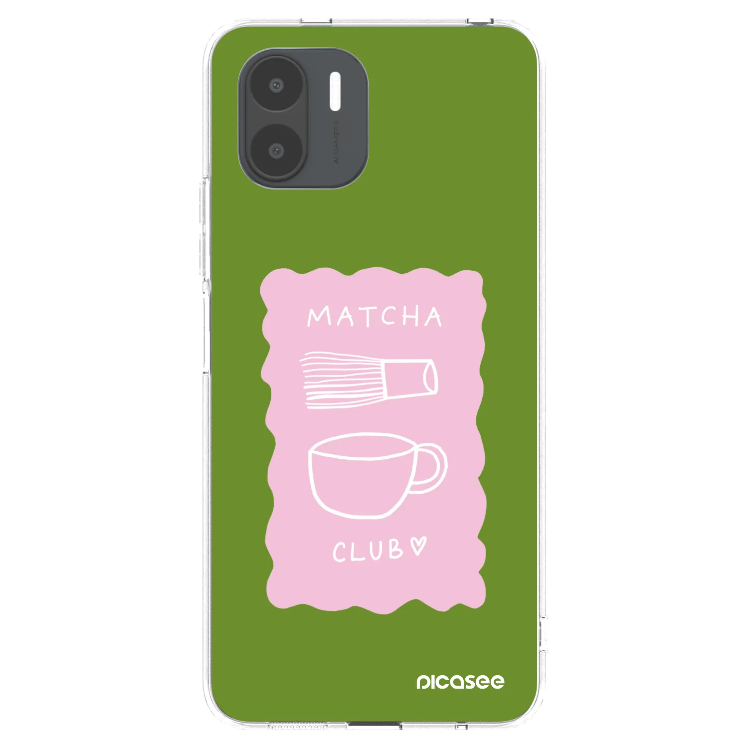 Picasee silikonski prozorni ovitek za Xiaomi Redmi A2 - Matcha club