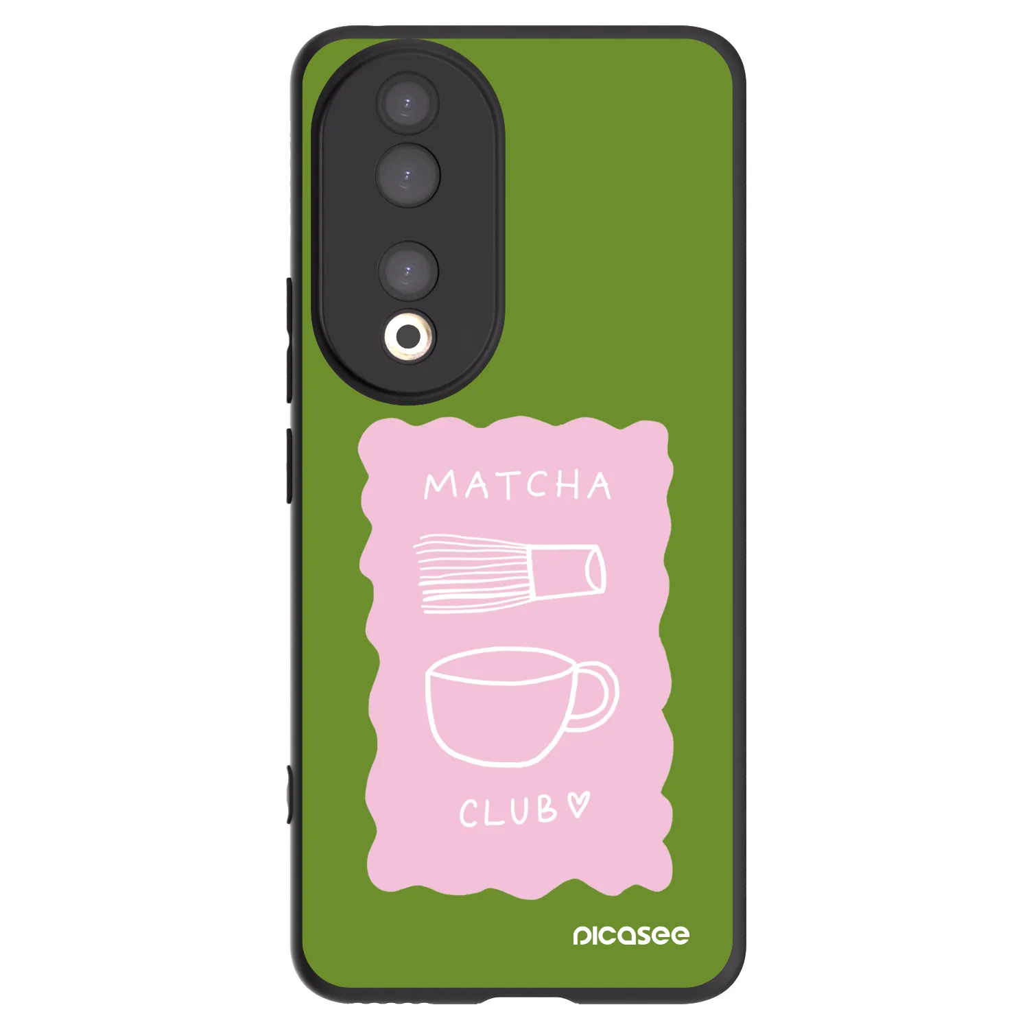 Picasee silikonski črni ovitek za Honor 90 5G - Matcha club