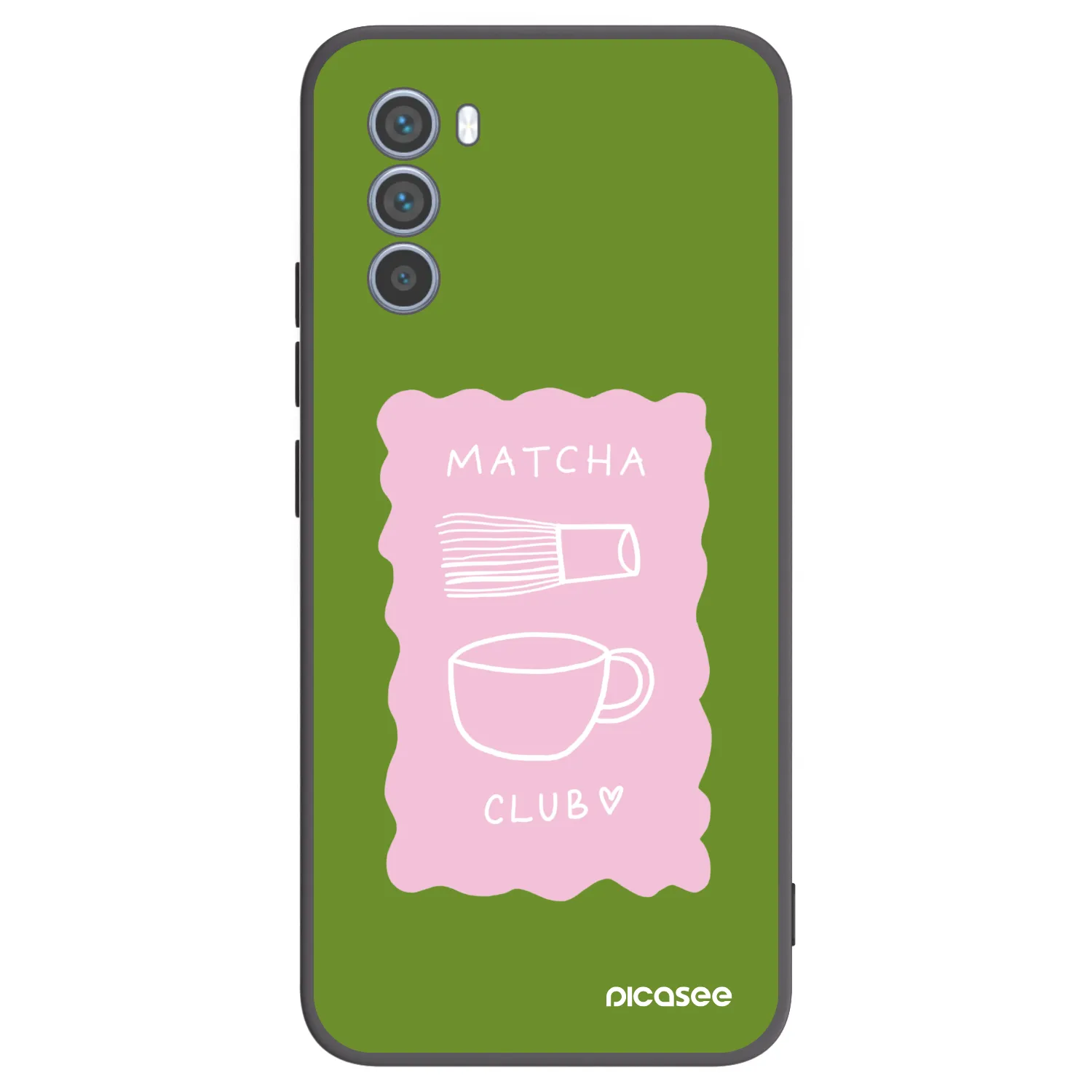 Picasee silikonski črni ovitek za Motorola Moto G62 - Matcha club