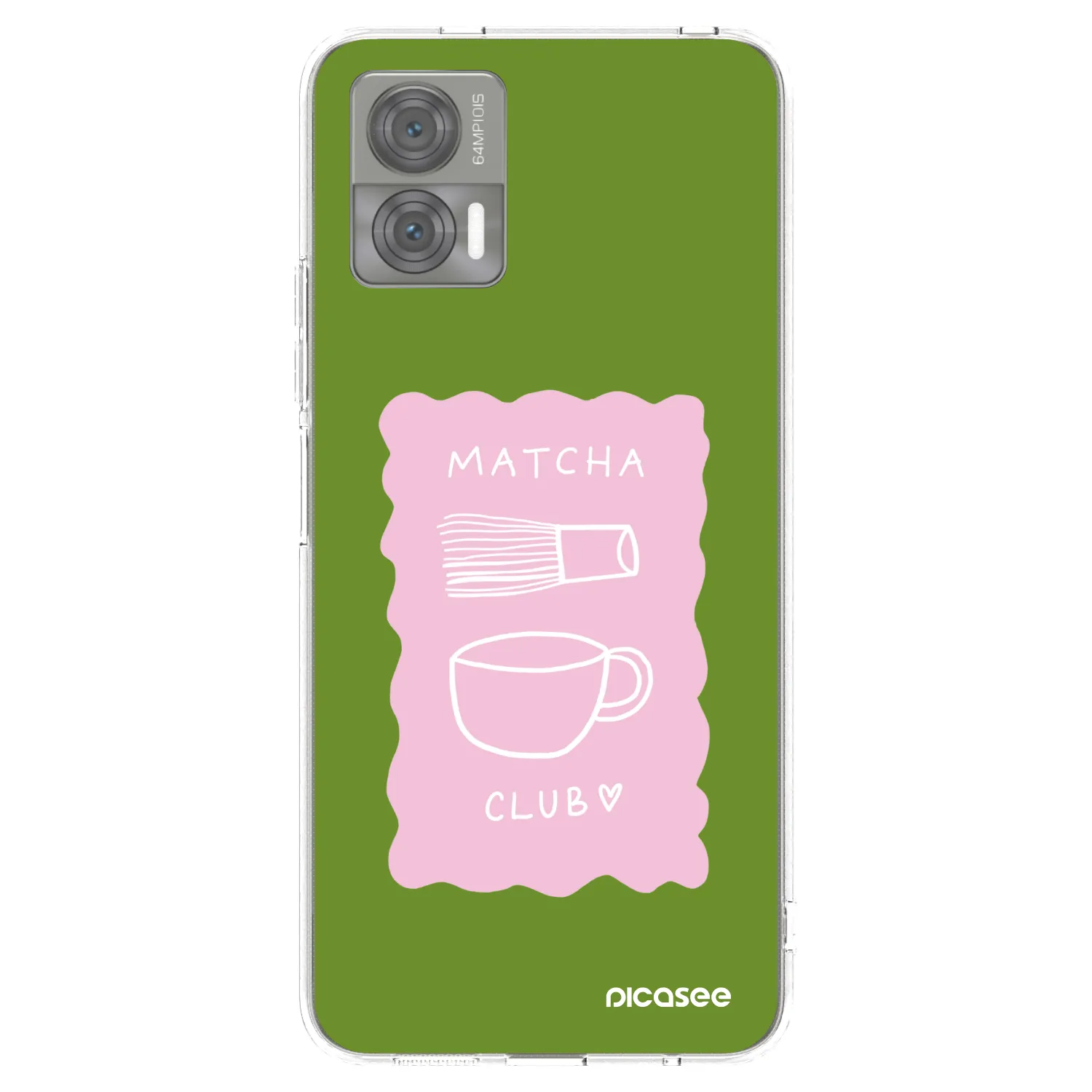 Picasee silikonski prozorni ovitek za Motorola Edge 30 Neo - Matcha club