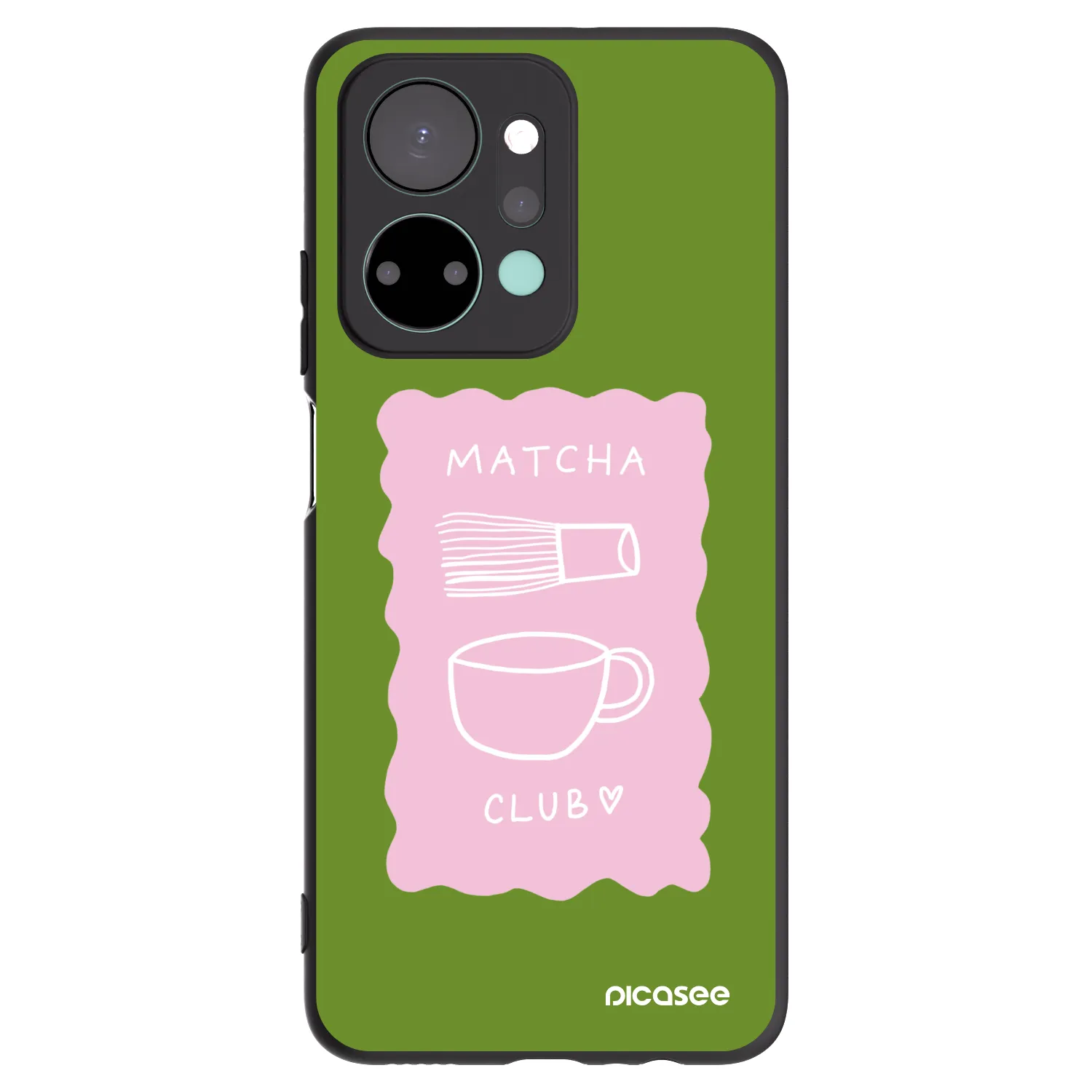 Picasee silikonski črni ovitek za Honor X7a - Matcha club