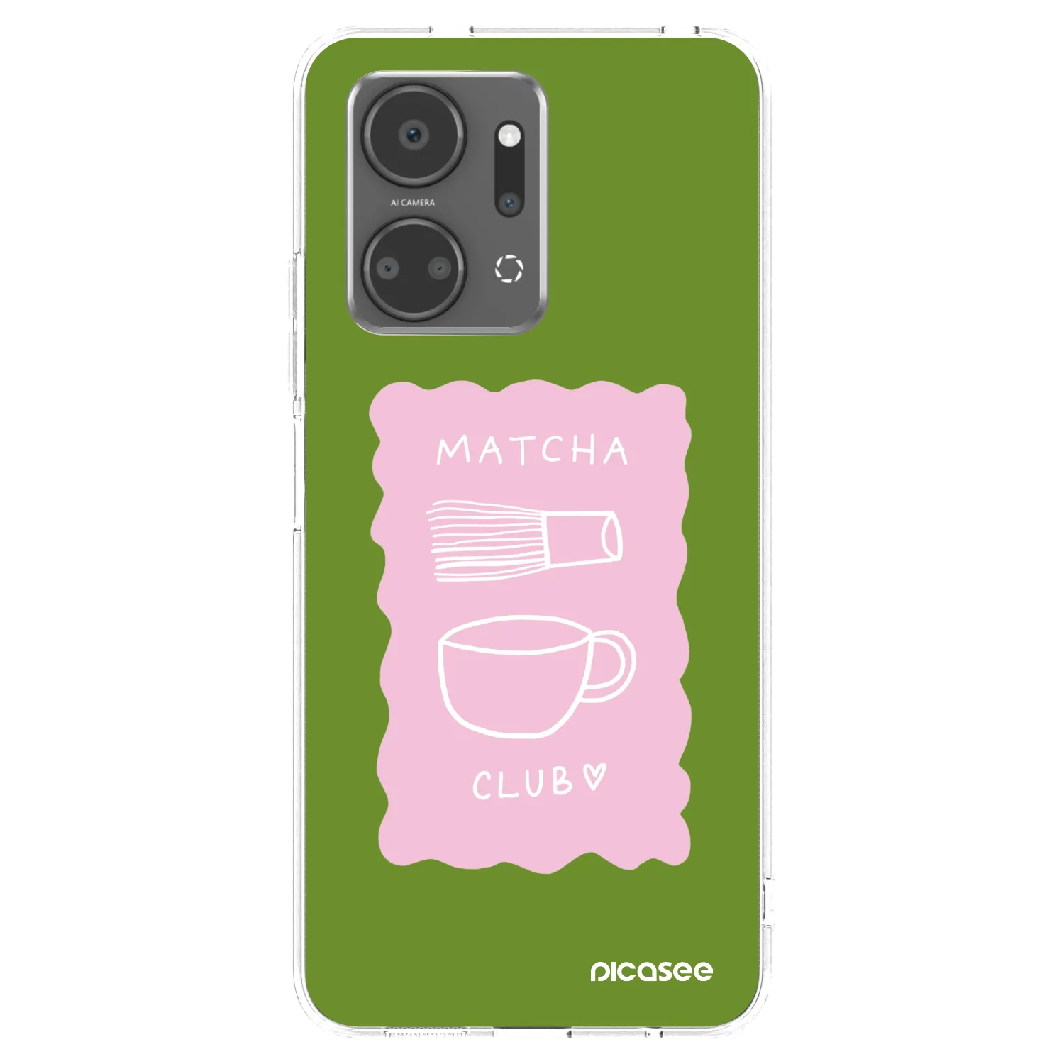 Picasee silikonski prozorni ovitek za Honor X7a - Matcha club