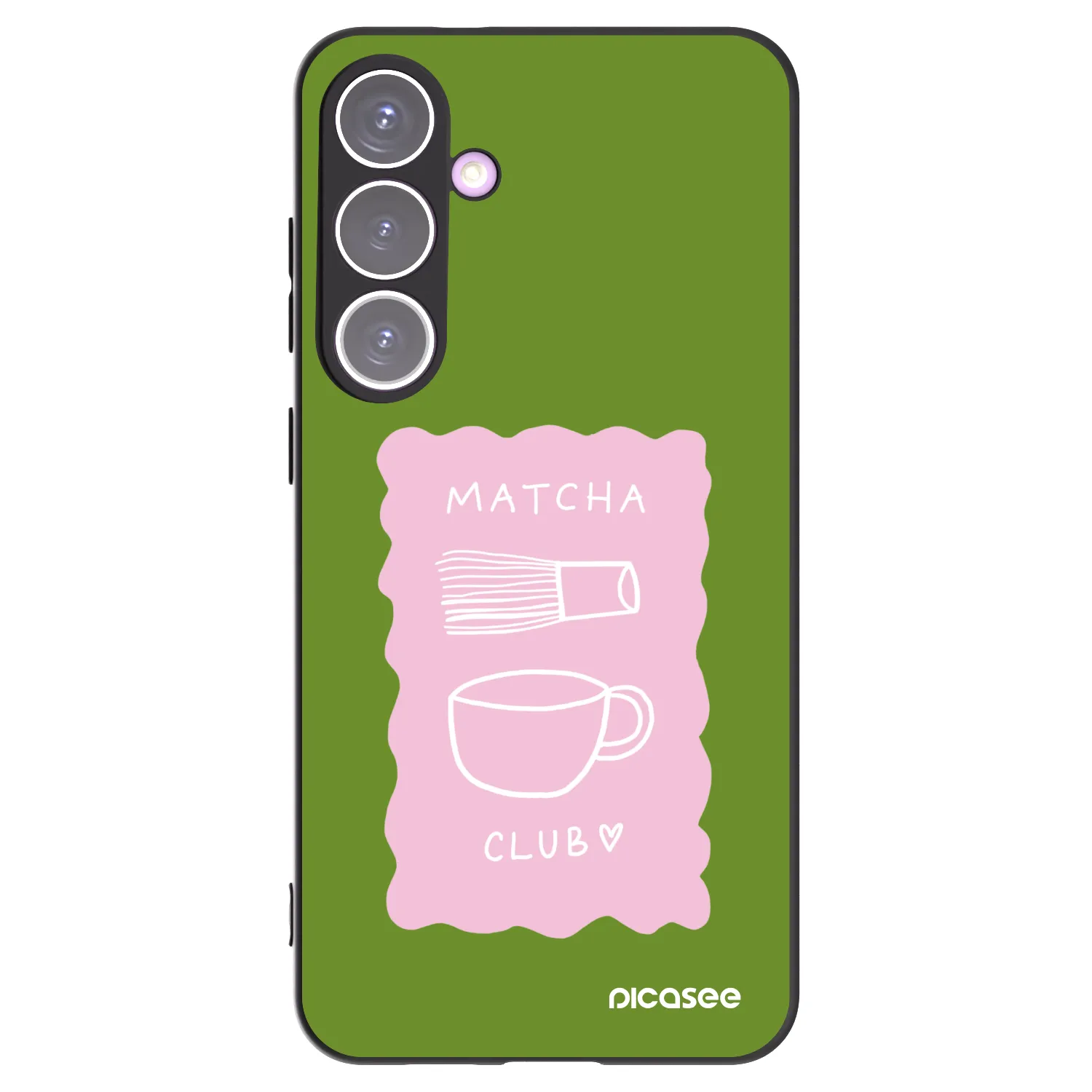 Picasee silikonski črni ovitek za Samsung Galaxy S24+ S926B 5G - Matcha club