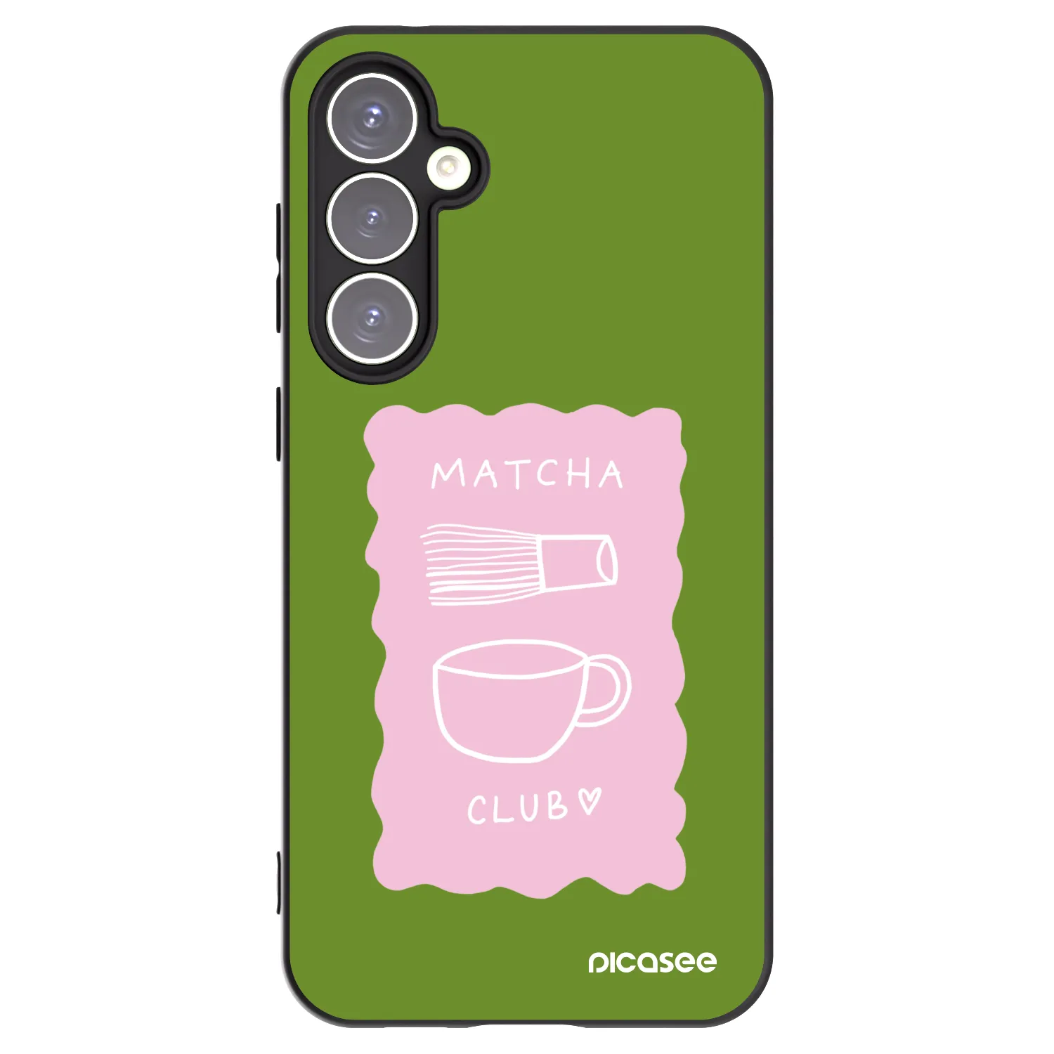 Picasee silikonski črni ovitek za Samsung Galaxy S23 FE S711B - Matcha club